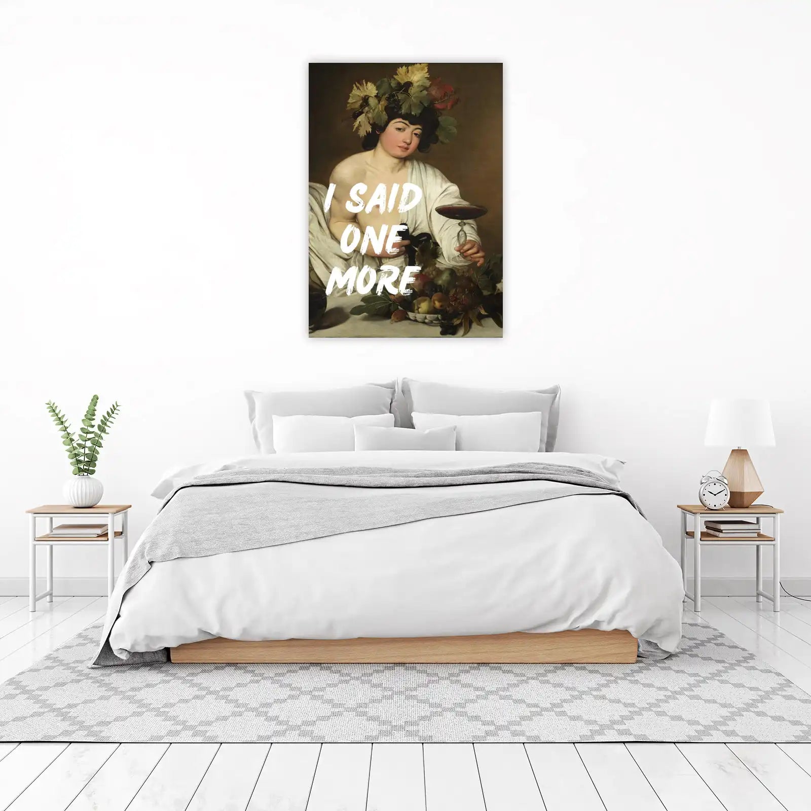 Baroque Wine Lover "I Said One More" Wall Art