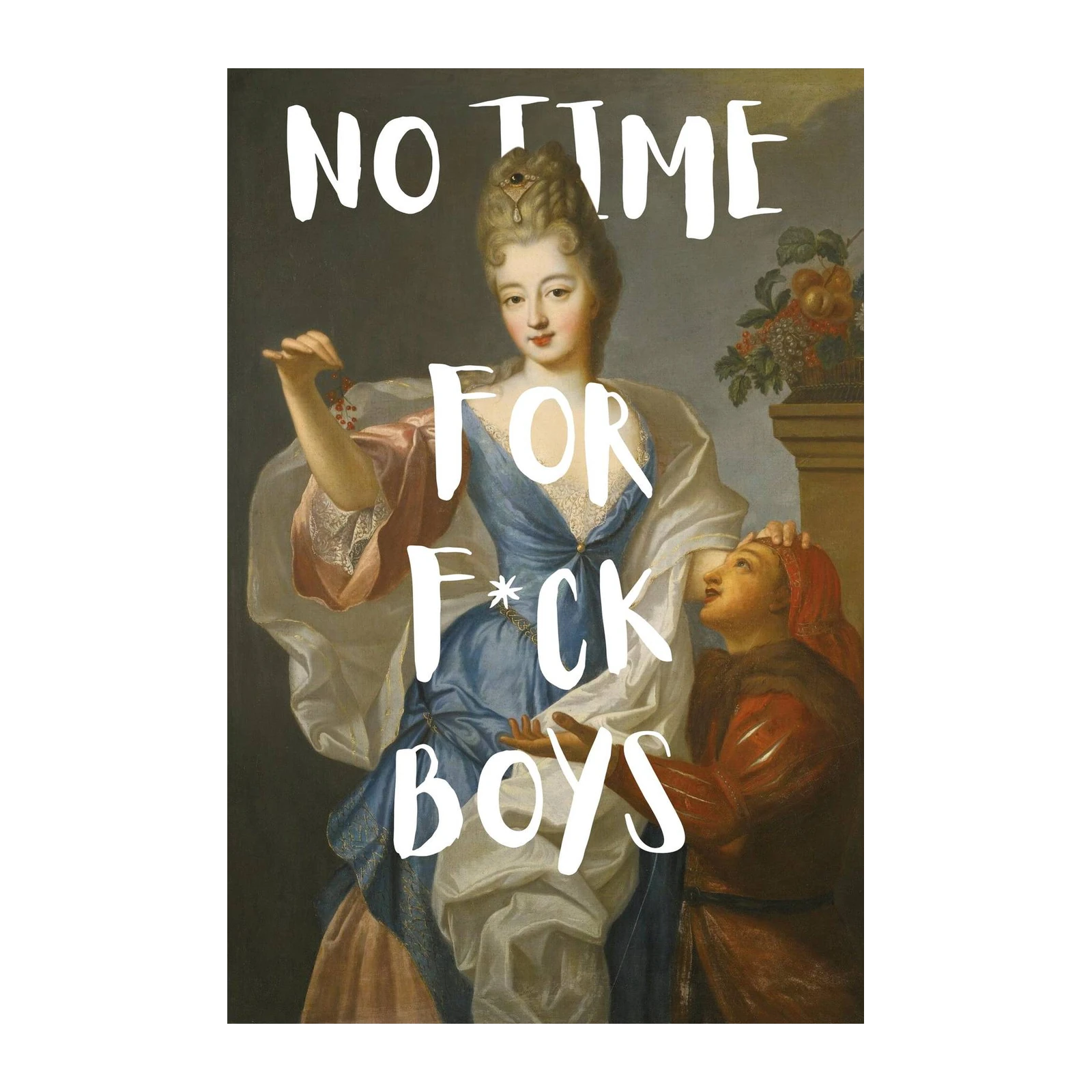 Statement "No Time For Fuck Boys" Wall Art