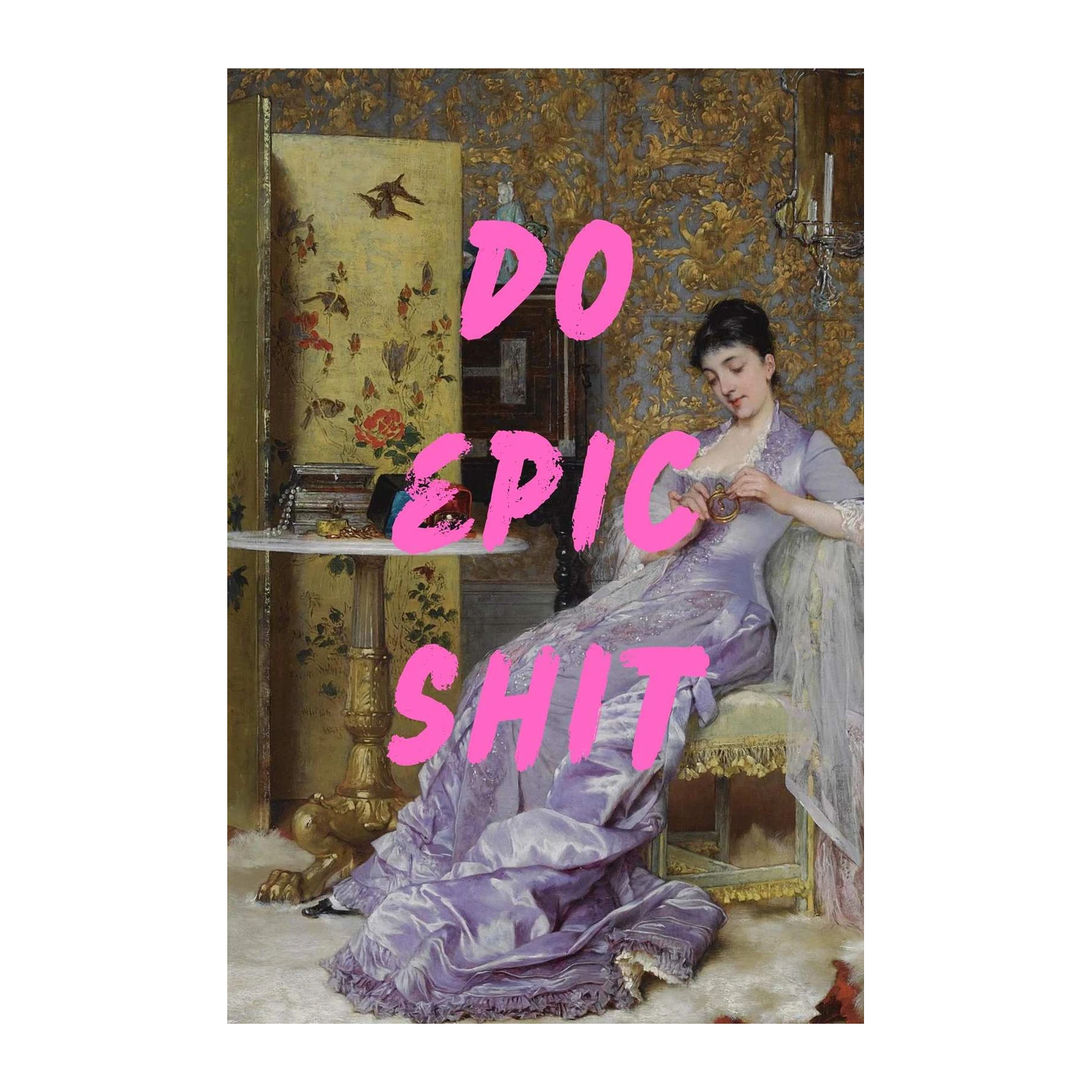DO EPIC SHIT Vintage Lady Wall Art