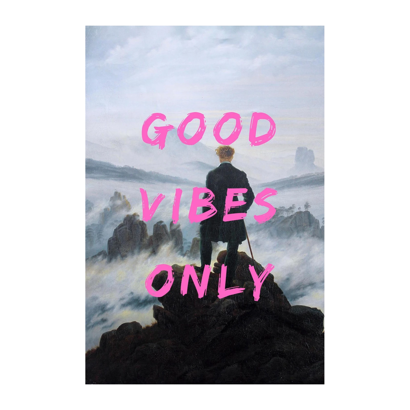 Wanderer Good Vibes Only Wall Art