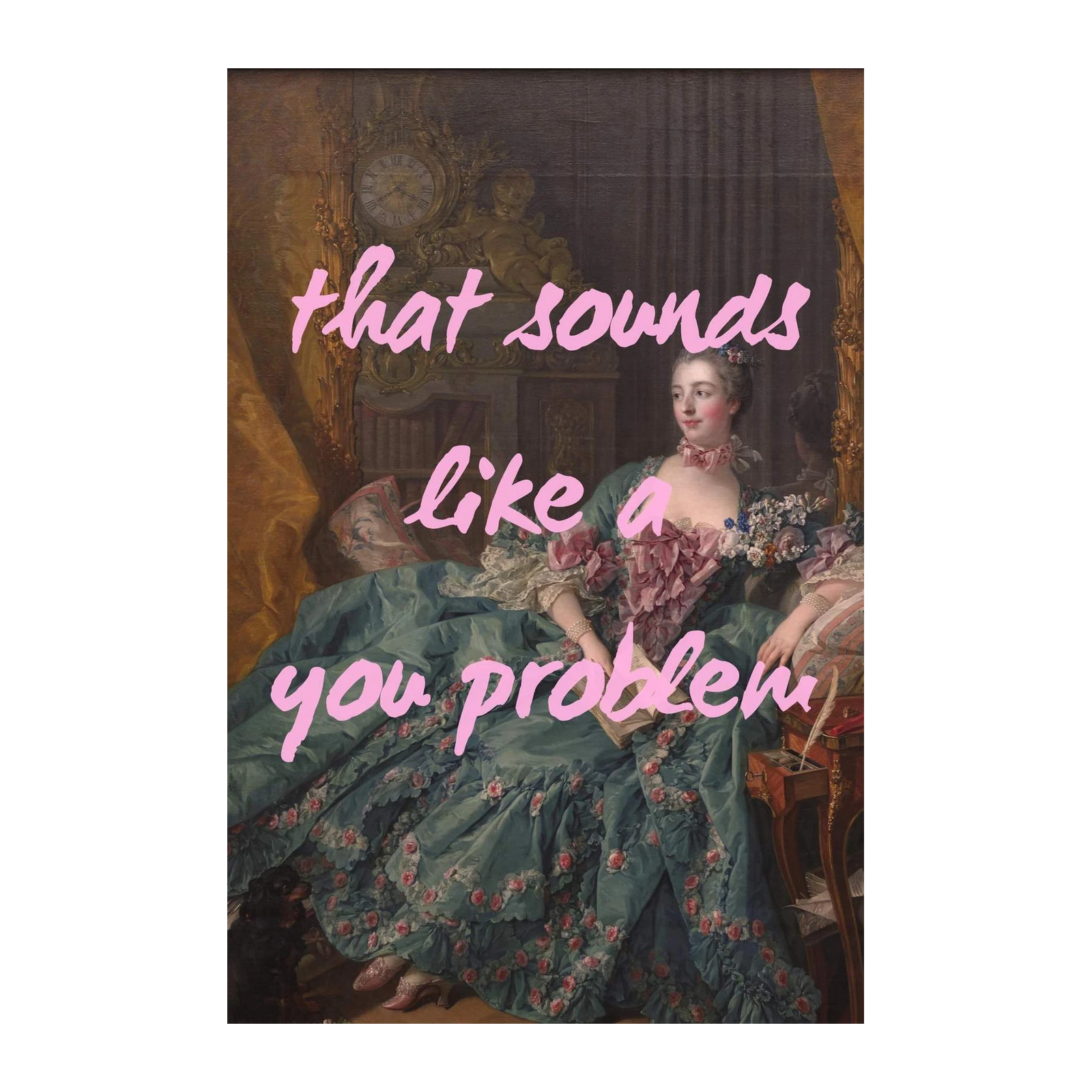 Vintage Chic 'Sounds Like A Problem' Wall Art