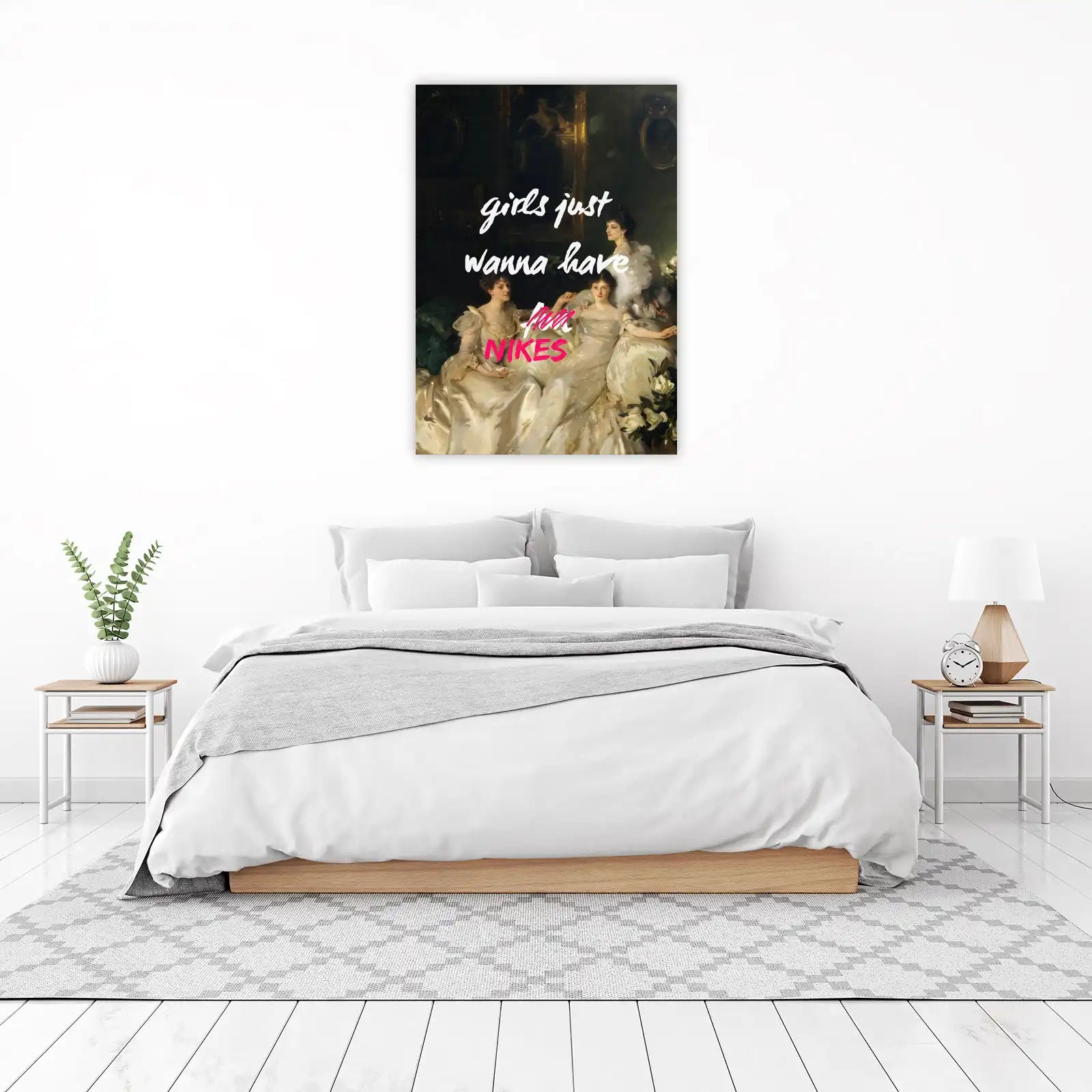 Girls Just Wanna Have Nikes Wall Art