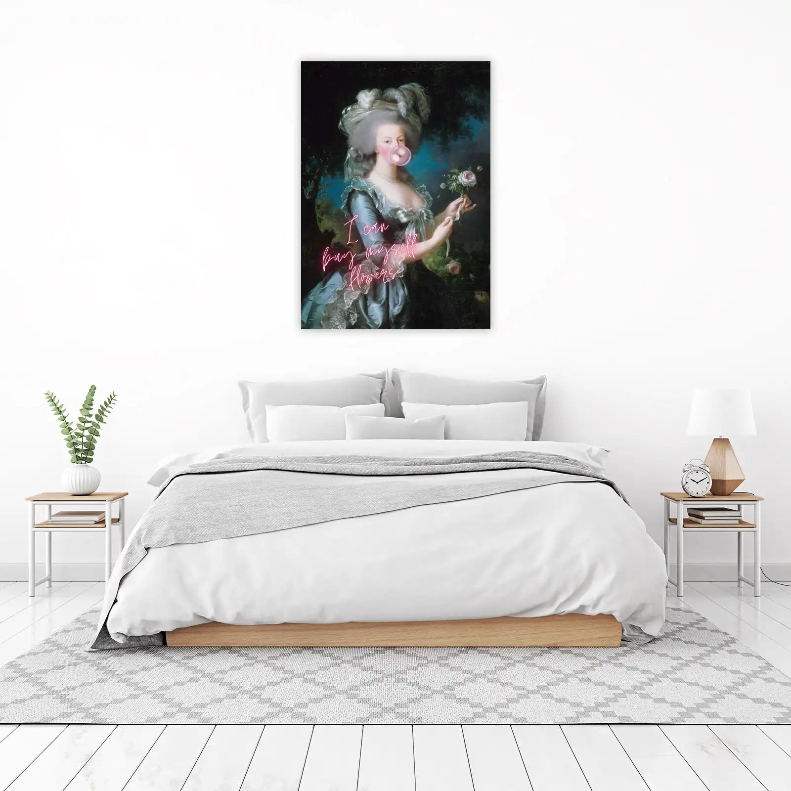 Marie Antoinette Bubblegum Modern Art Wall Art