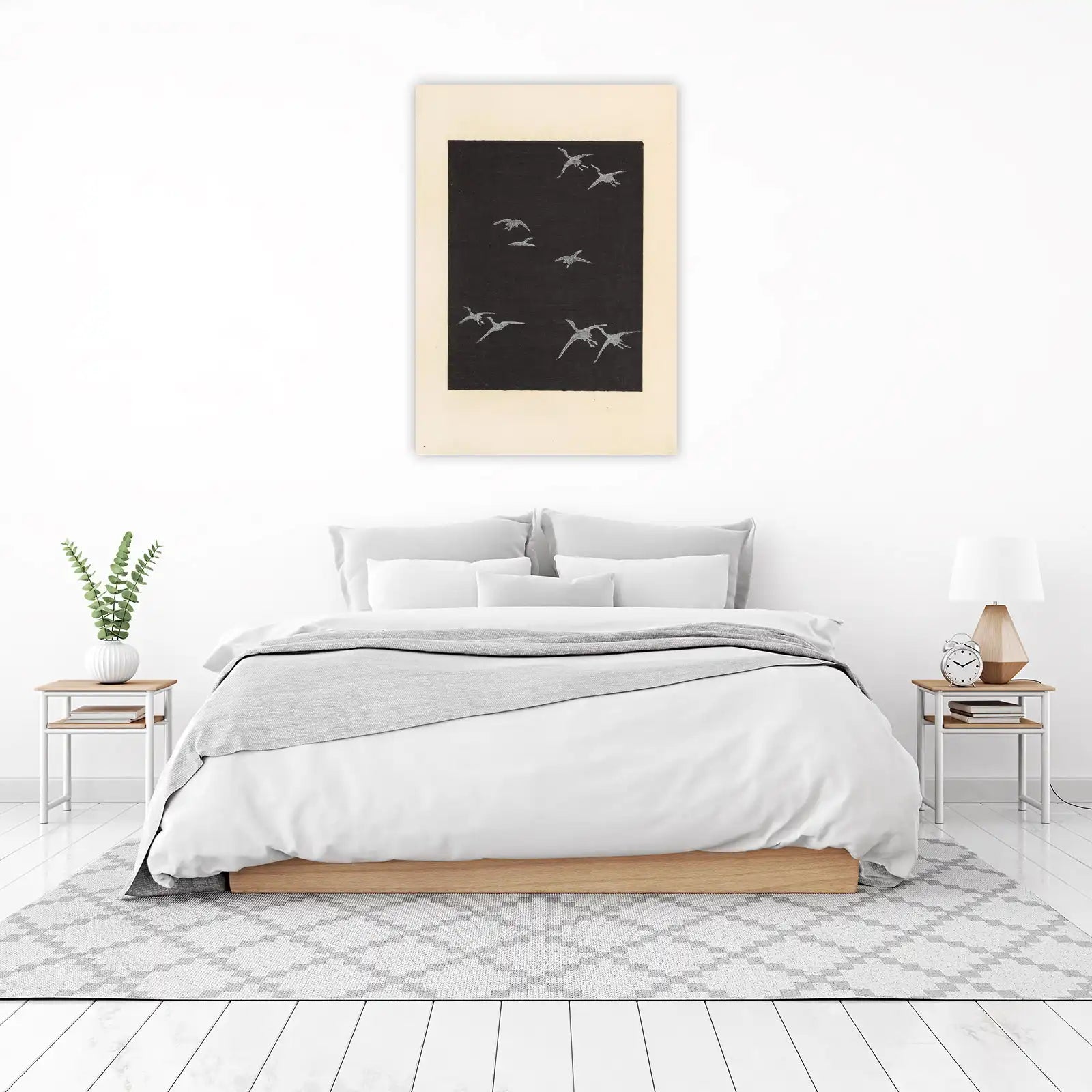 Flock of Birds in Flight Wall Art