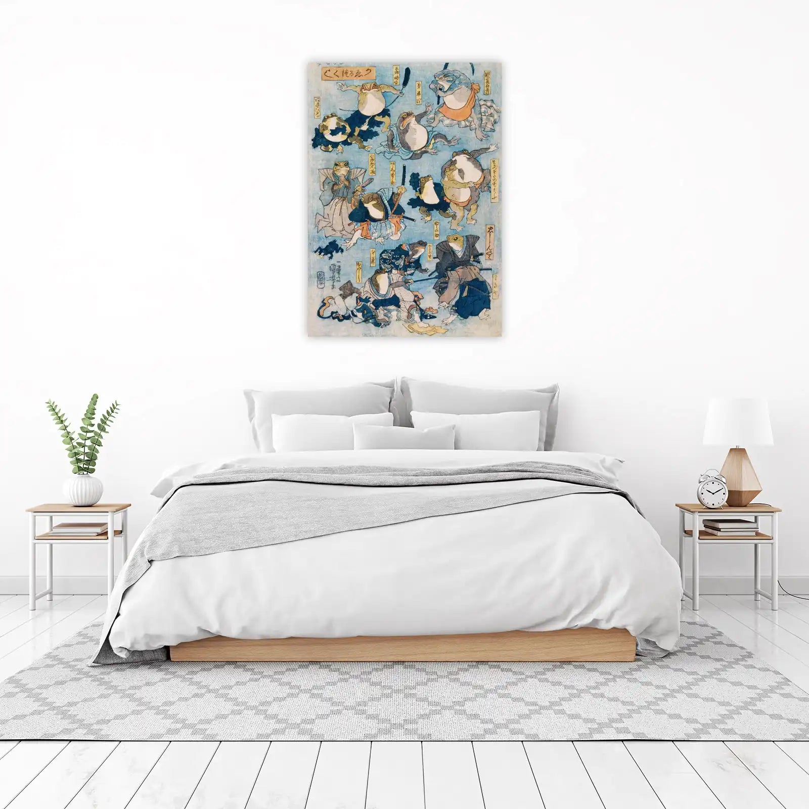 Samurai Frogs Ukiyo-e Art Wall Art