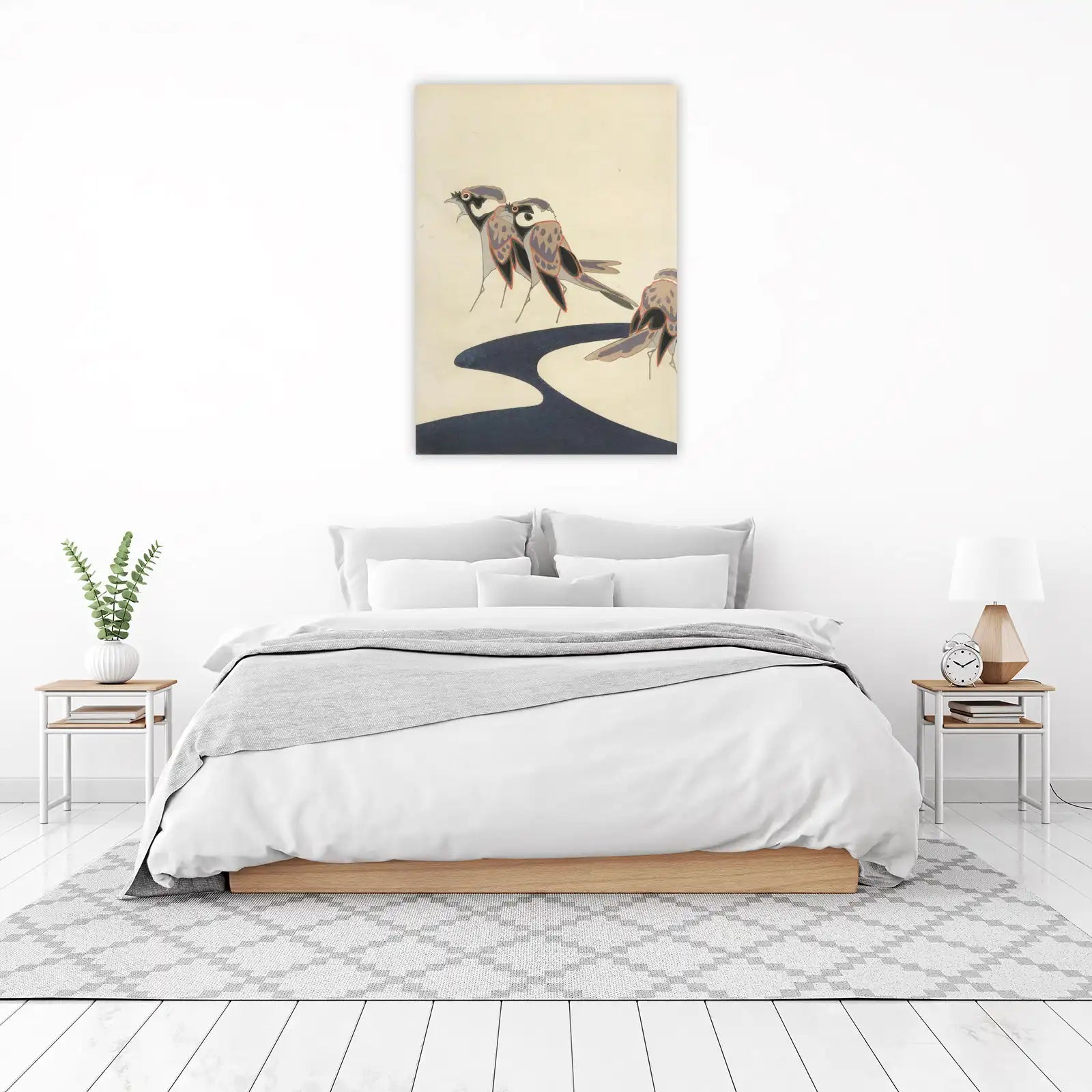 Serene Birds by Water Wall Art