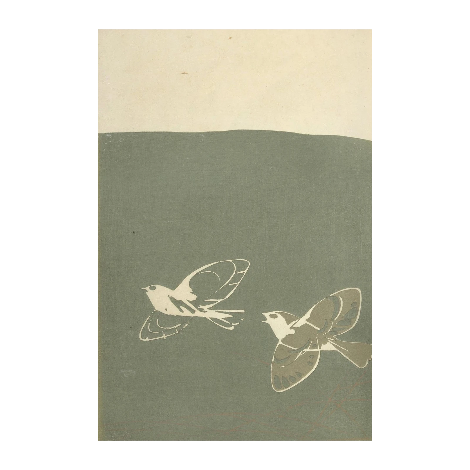 Serene Birds Flight Minimalist Wall Art