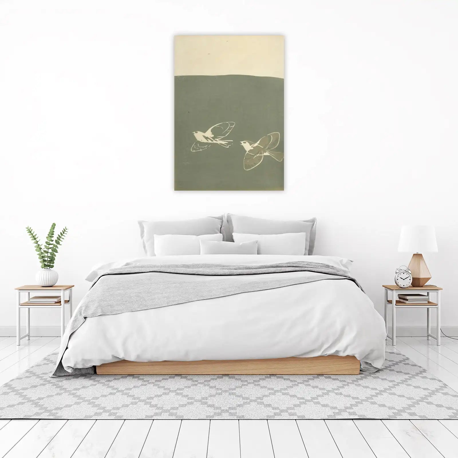 Serene Birds Flight Minimalist Wall Art