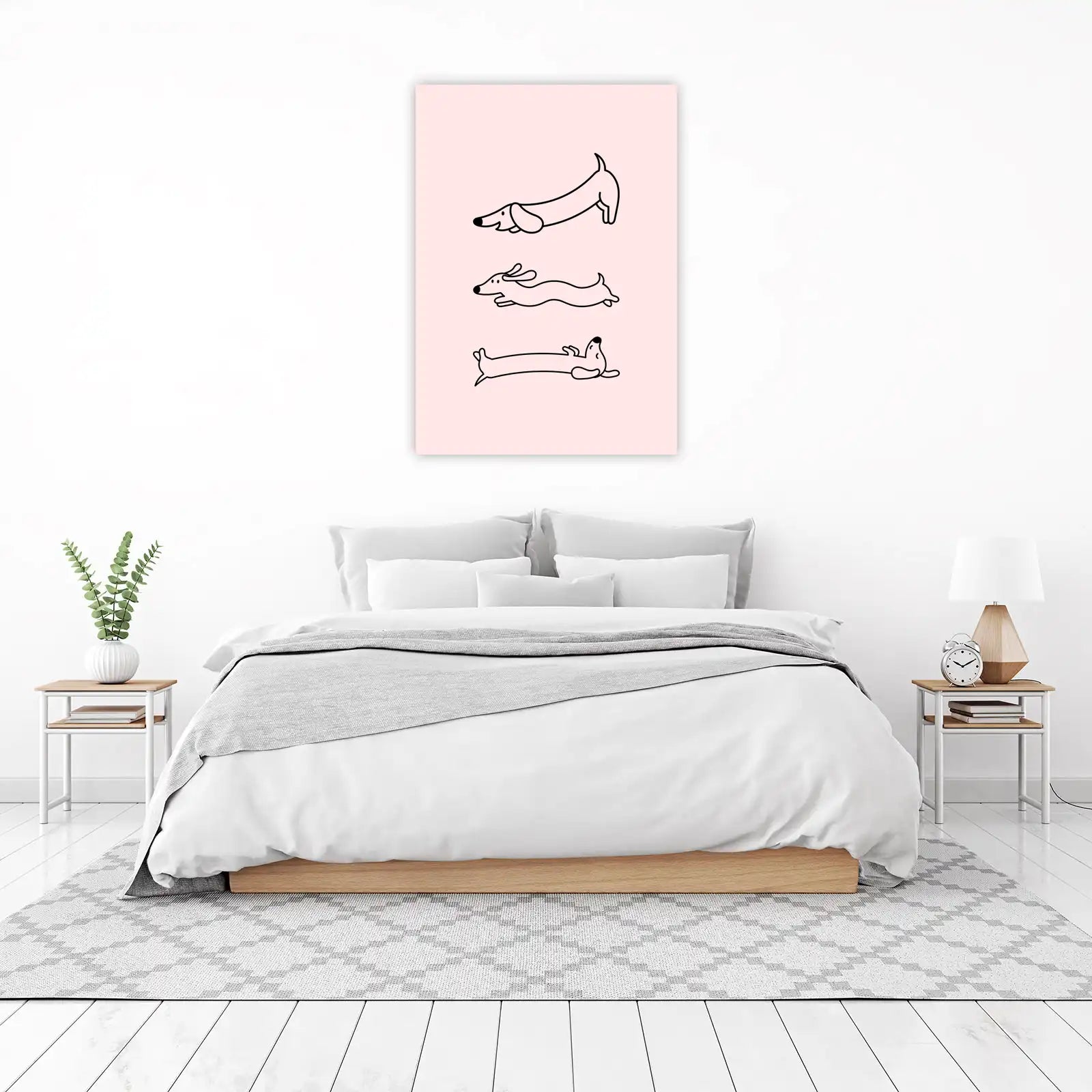 Playful Dachshund Trio Art Wall Art
