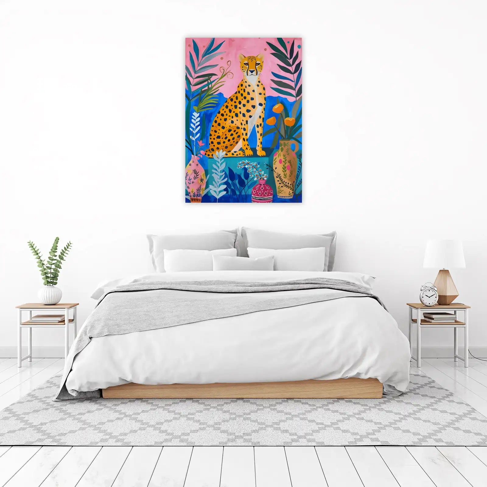 Vibrant Cheetah Jungle Vibes Wall Art