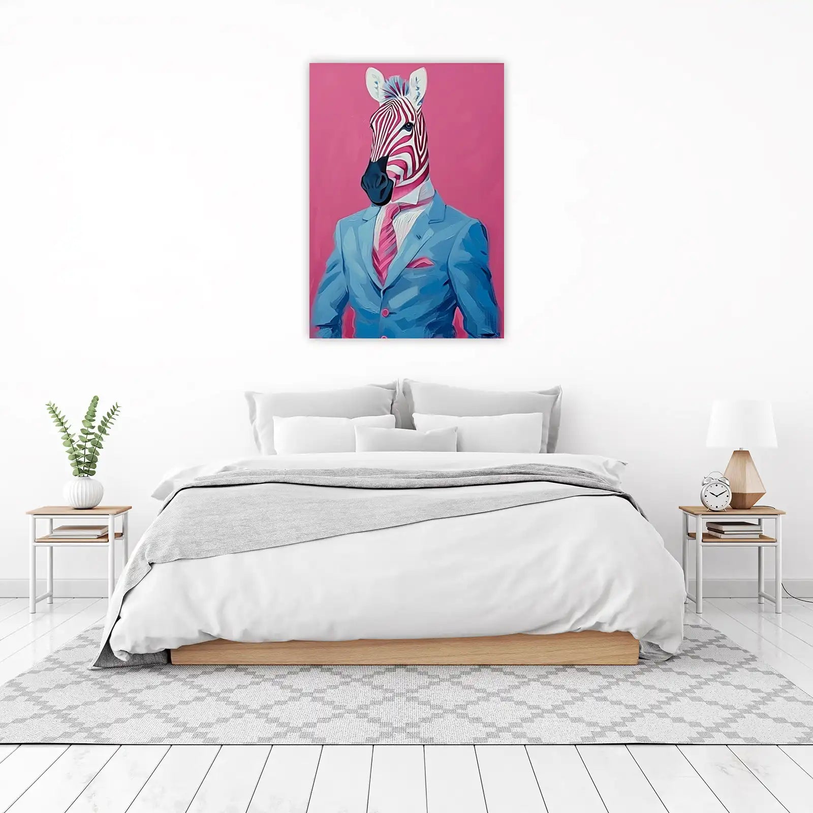 Dapper Zebra Portrait Wall Art Wall Art