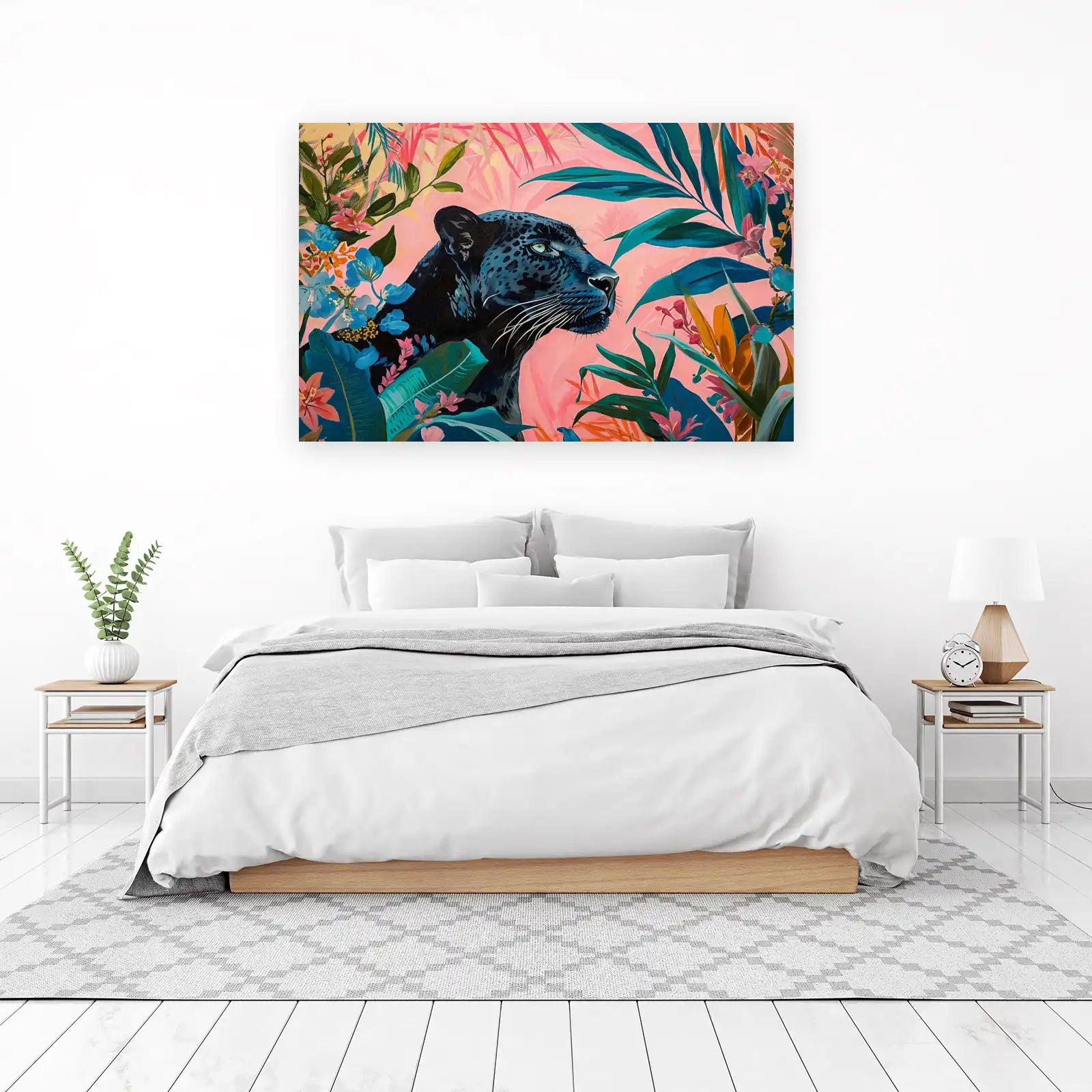 Black Panther Tropical Jungle Wall Art