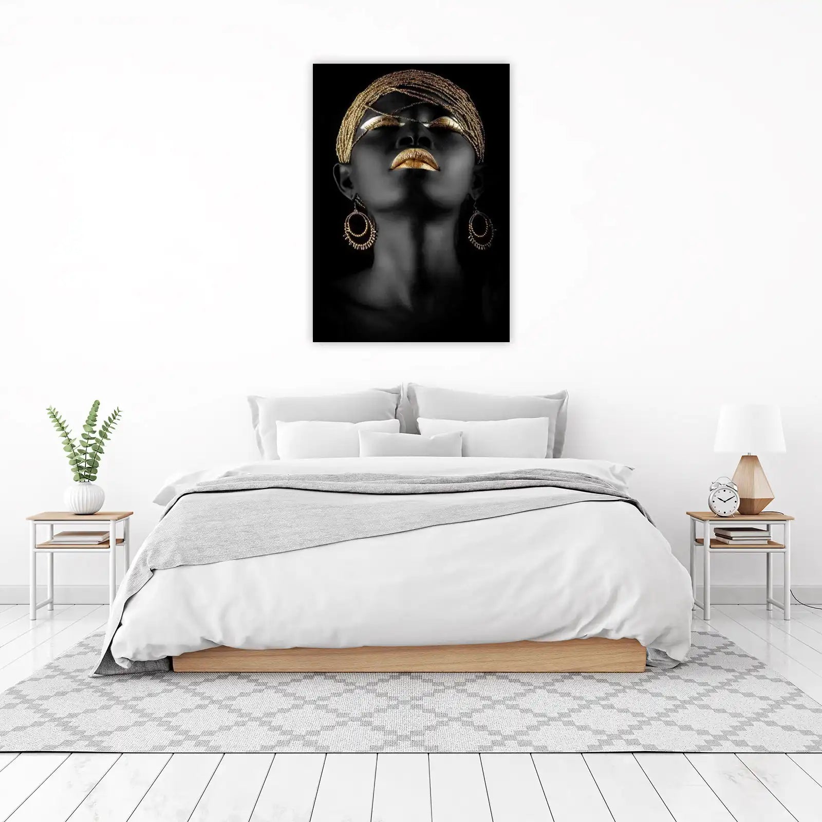 Gold Glamour Portrait Wall Art