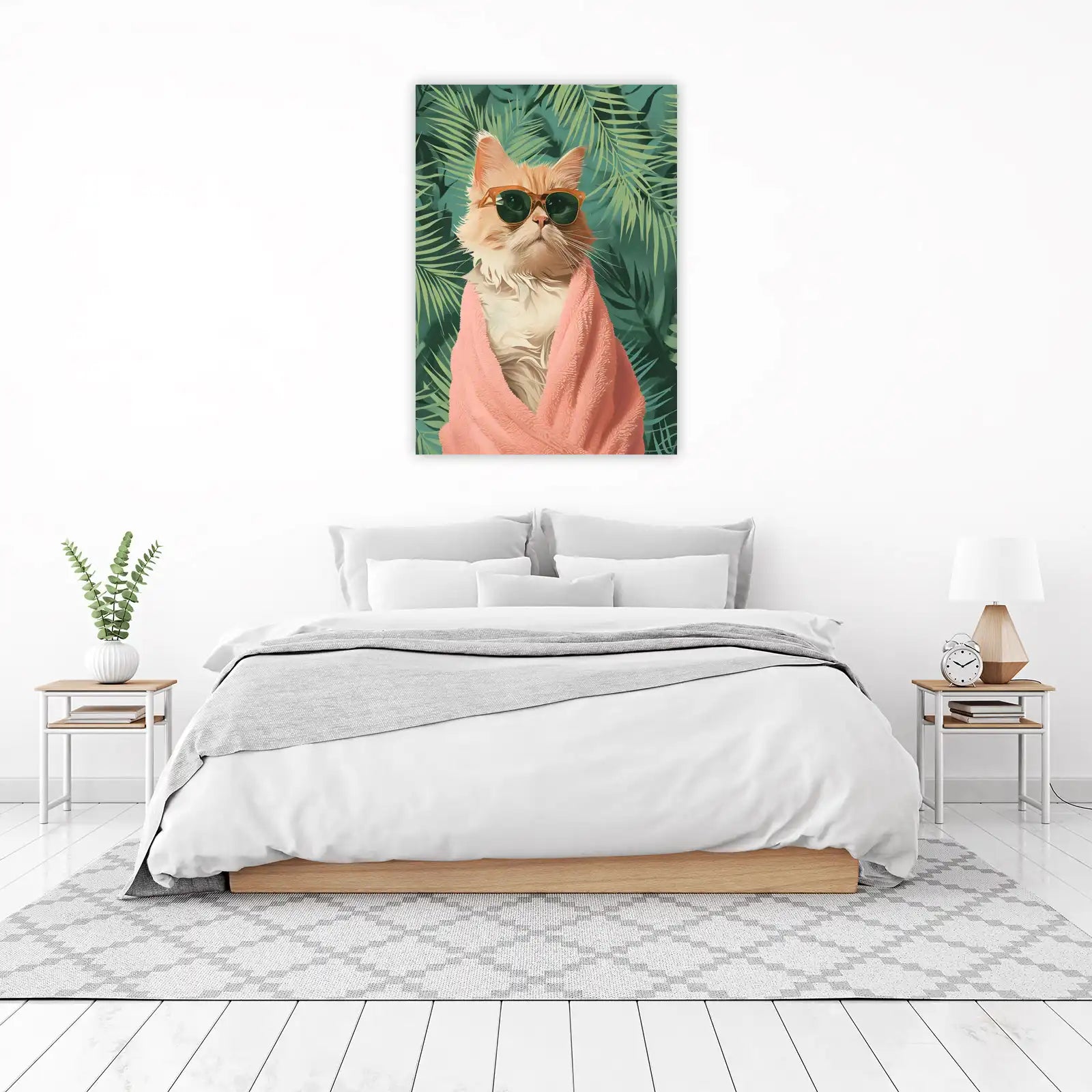 Cool Cat Tropical Vibes Wall Art