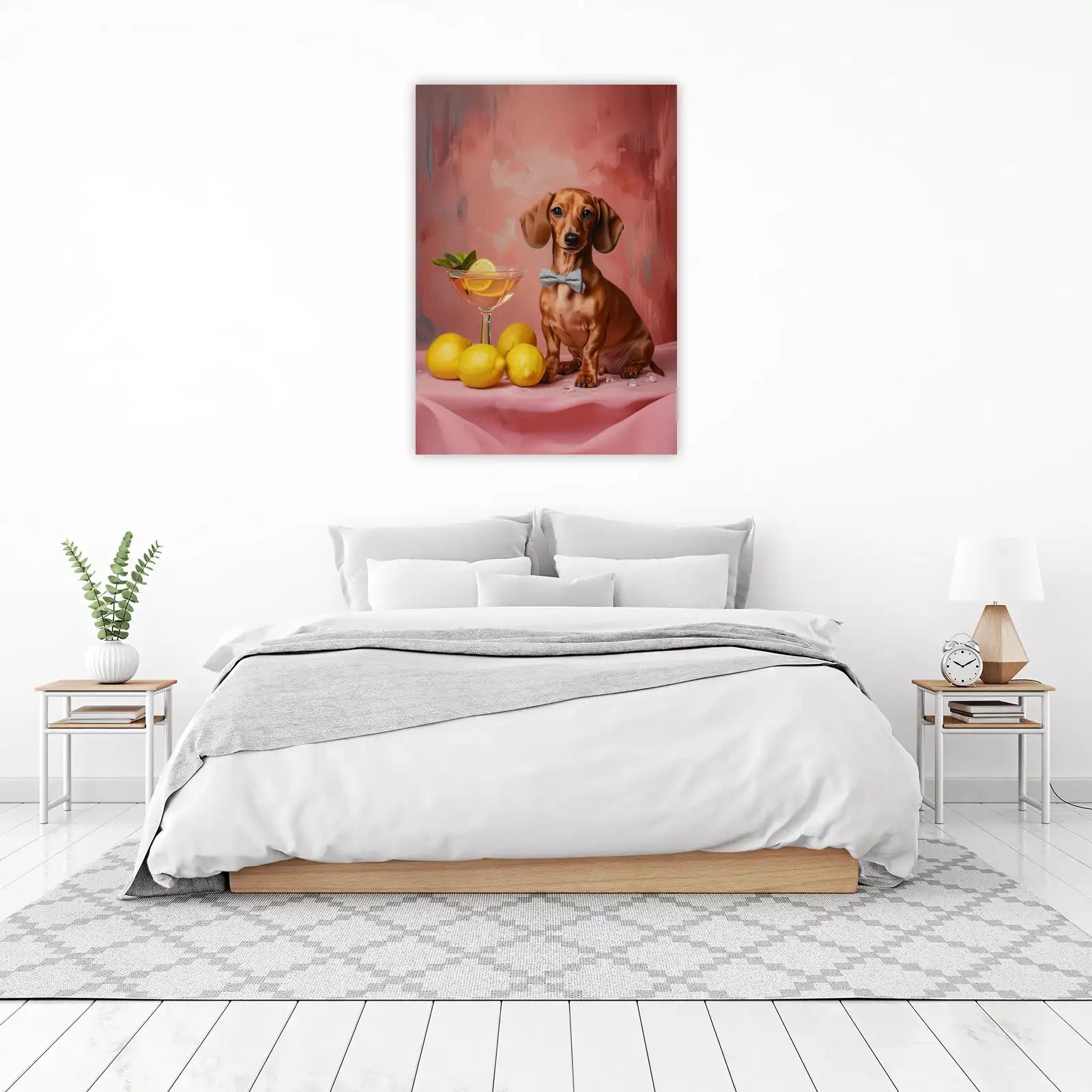 Charming Dachshund Cocktail Wall Art