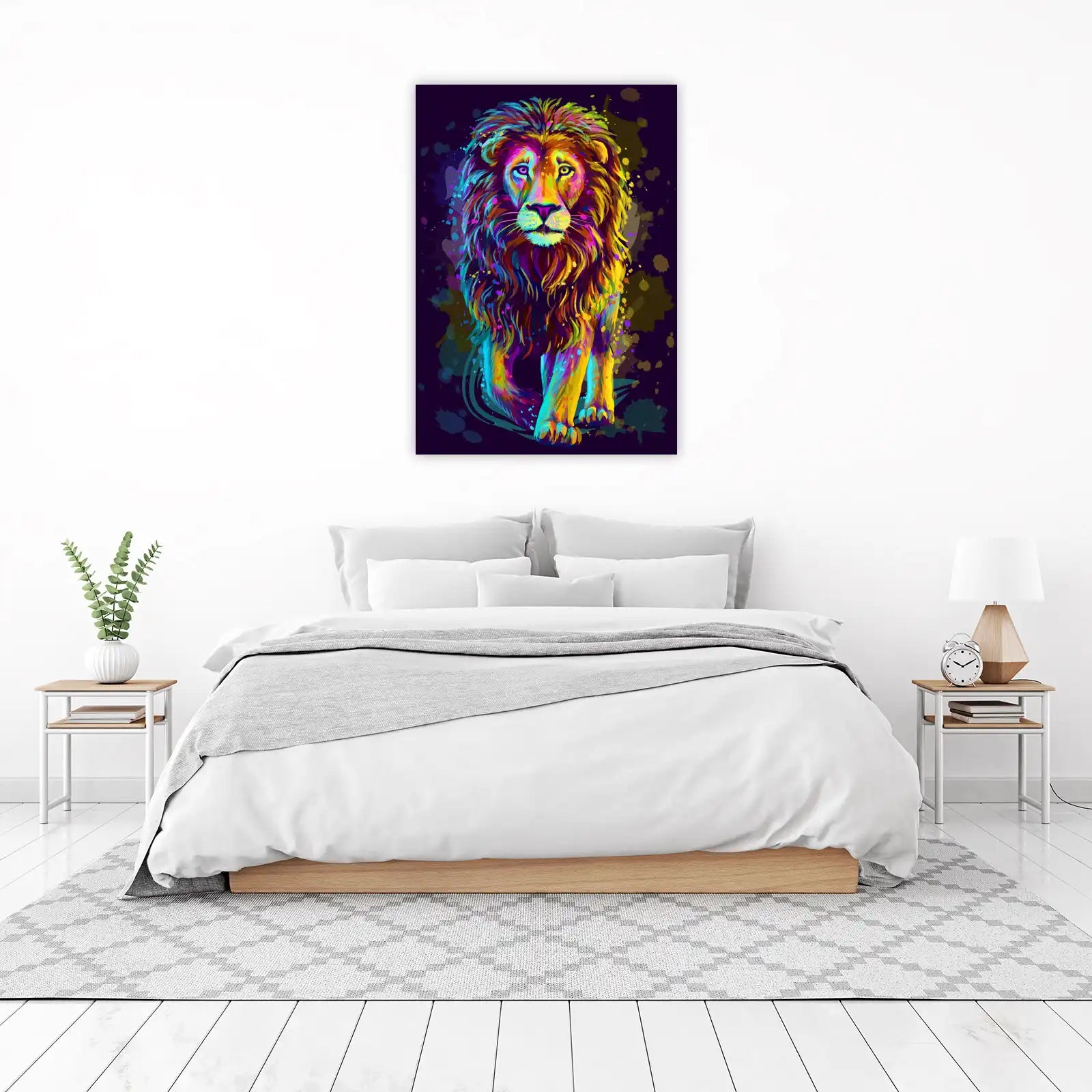 Vibrant Lion Pop Art Wall Art