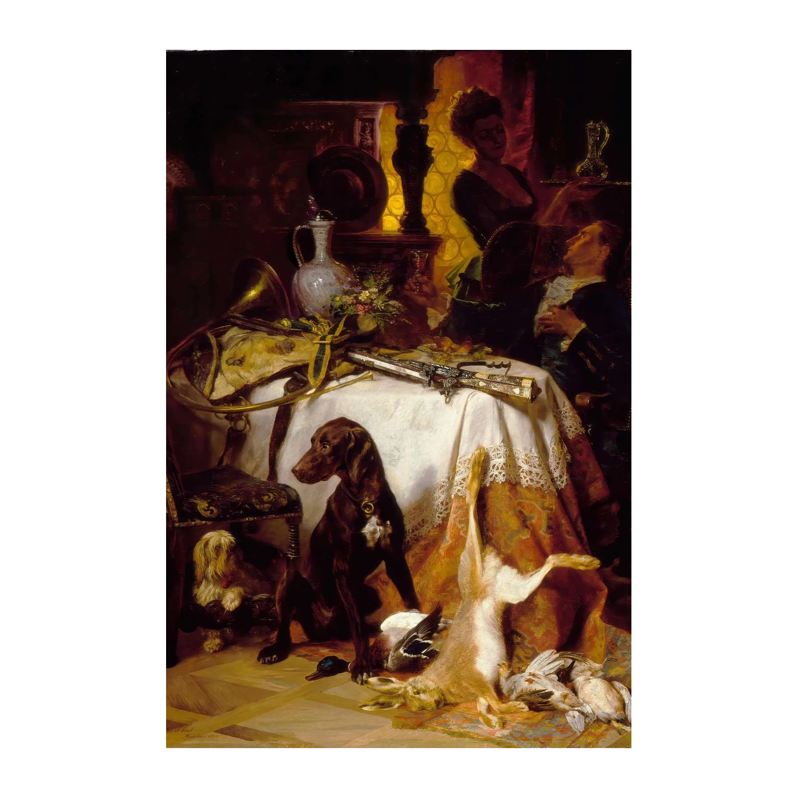 Victorian Hunting Trophies Wall Art