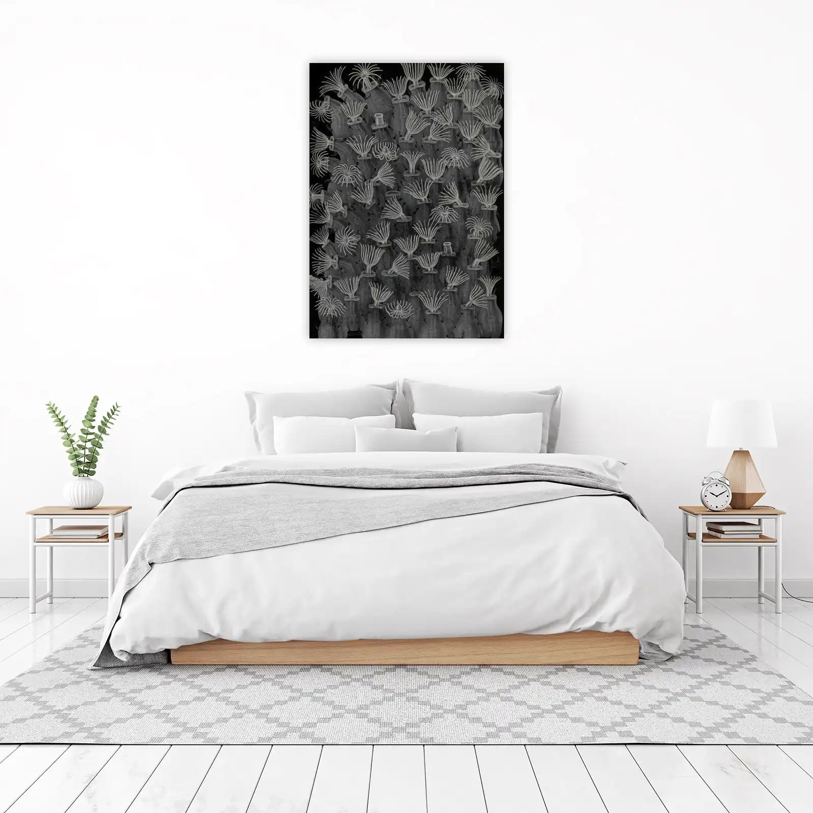 Ocean Anemone Cluster Wall Art