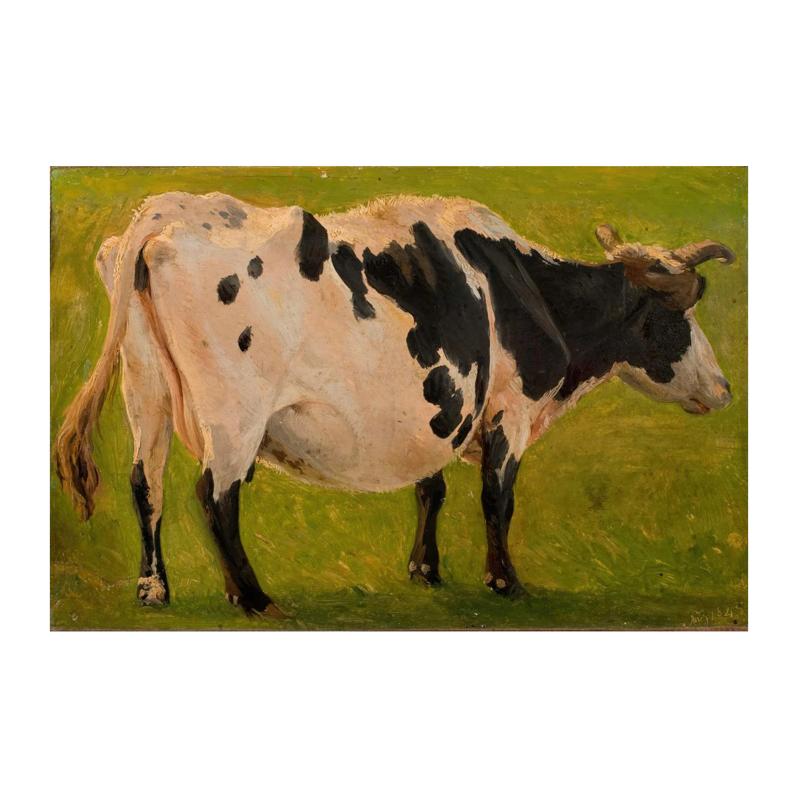 Rustic Holstein Cow Portrait Wall Art - Farmhouse Decor