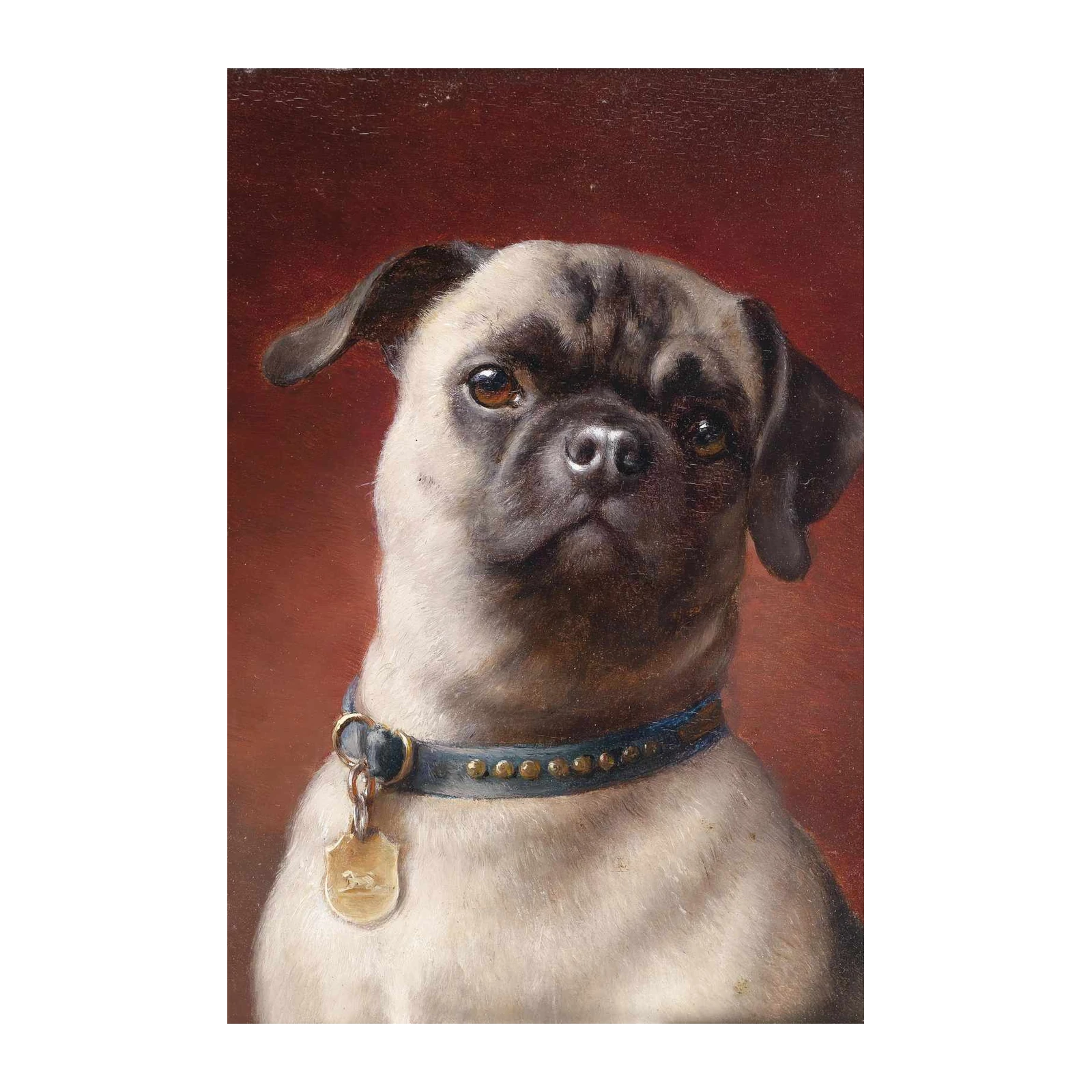 Charming Pug Portrait Wall Art