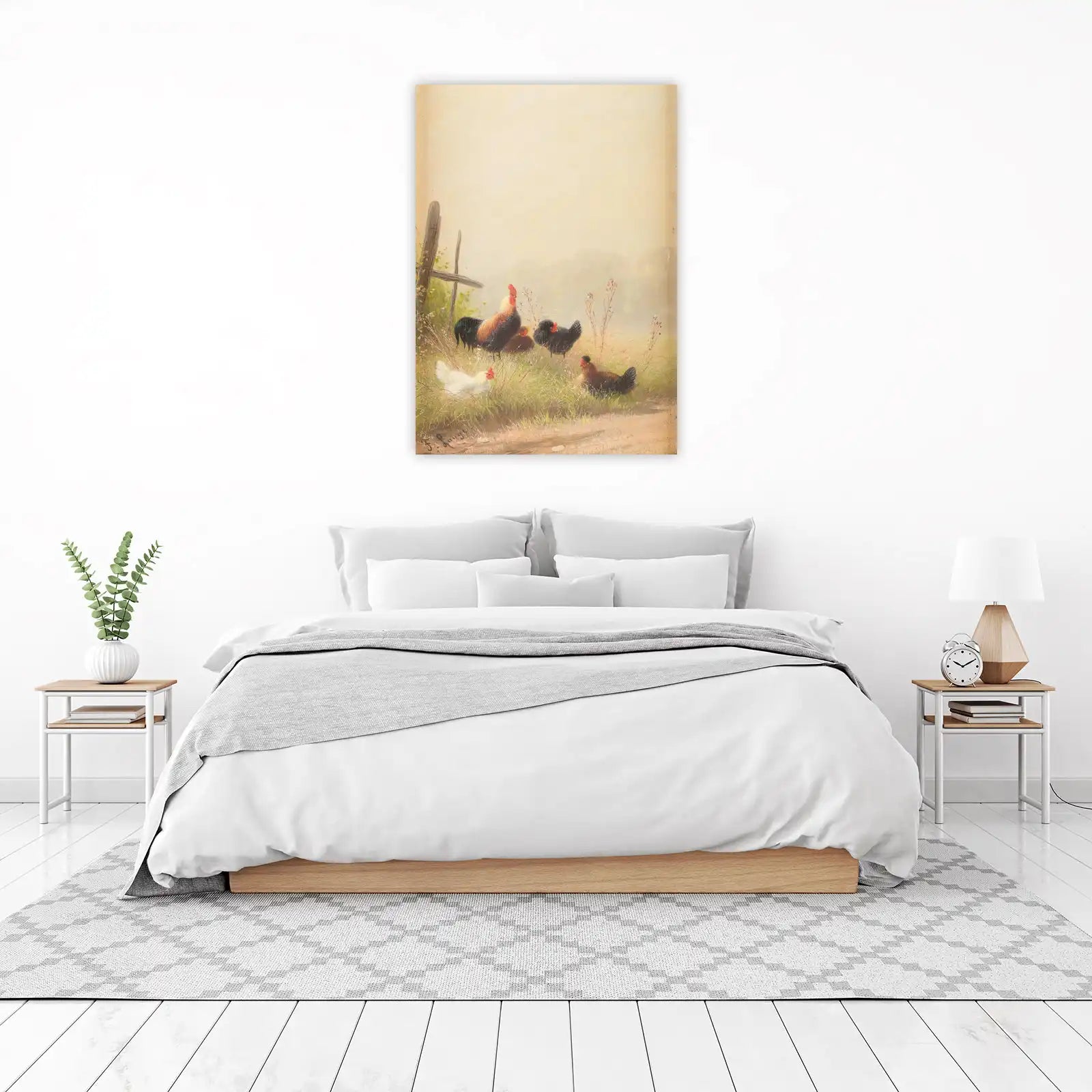 Farmhouse Roosters & Hens Wall Art