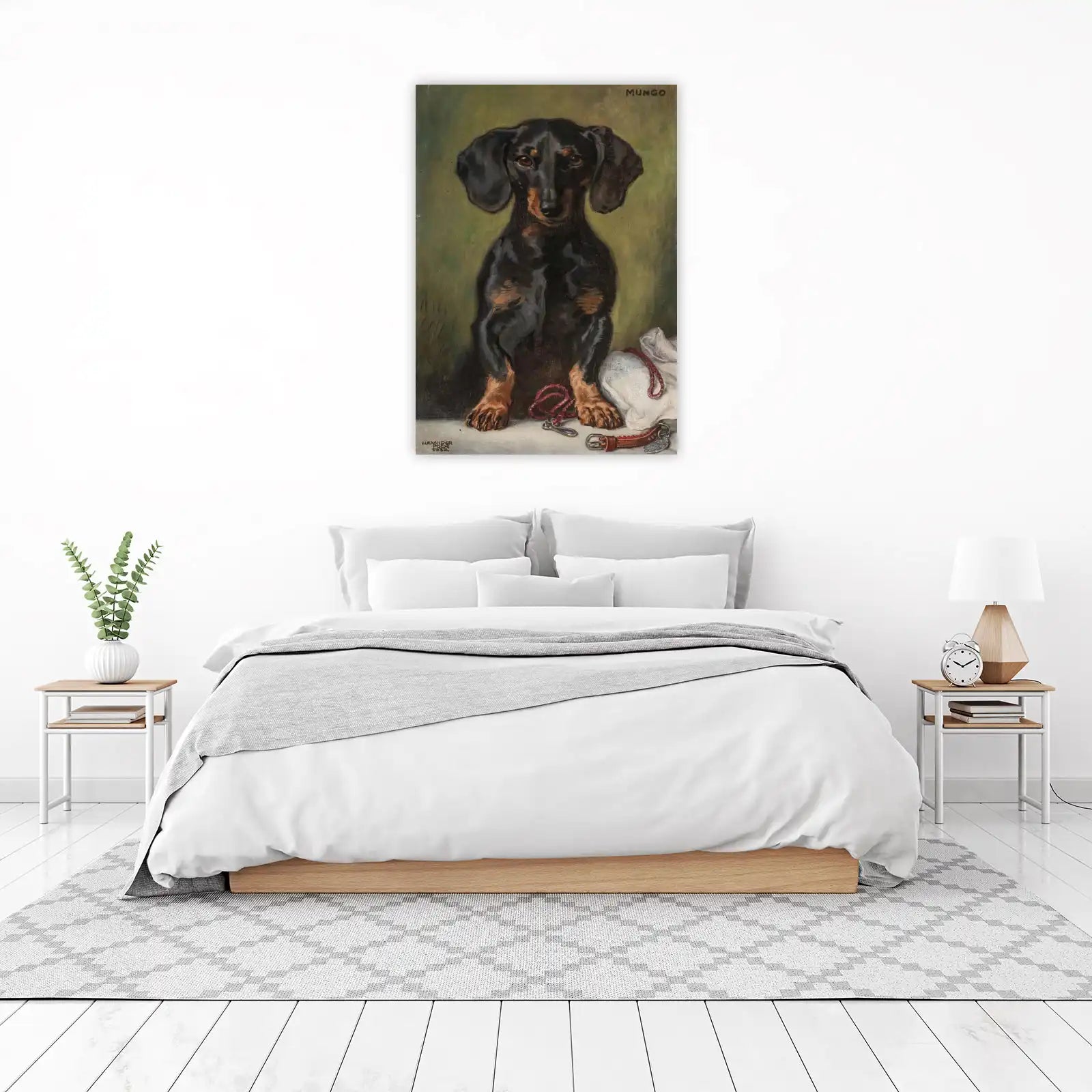 Charming Dachshund Portrait "Mungo" Wall Art
