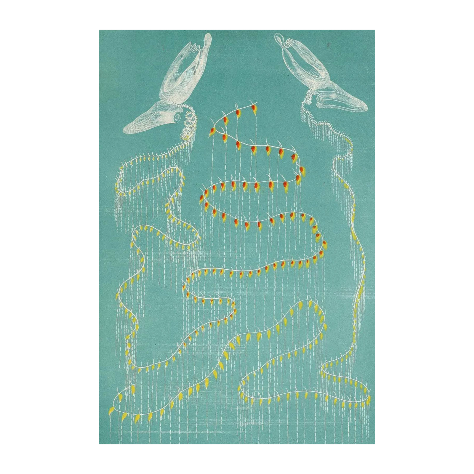 Whimsical Jellyfish String Lights Wall Art