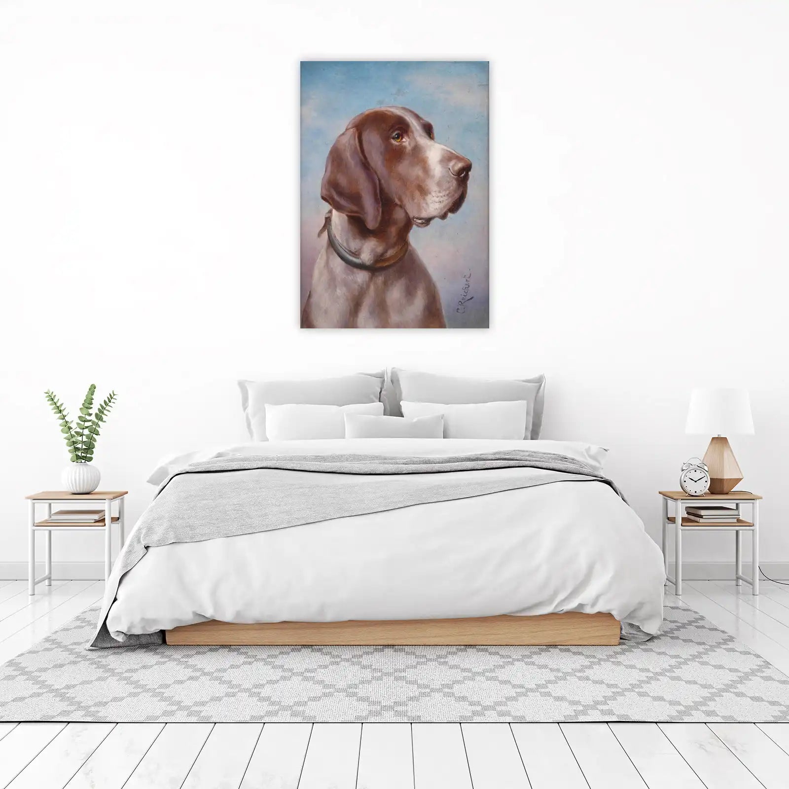 Elegant German Shorthaired Pointer Portrait Wall Art
