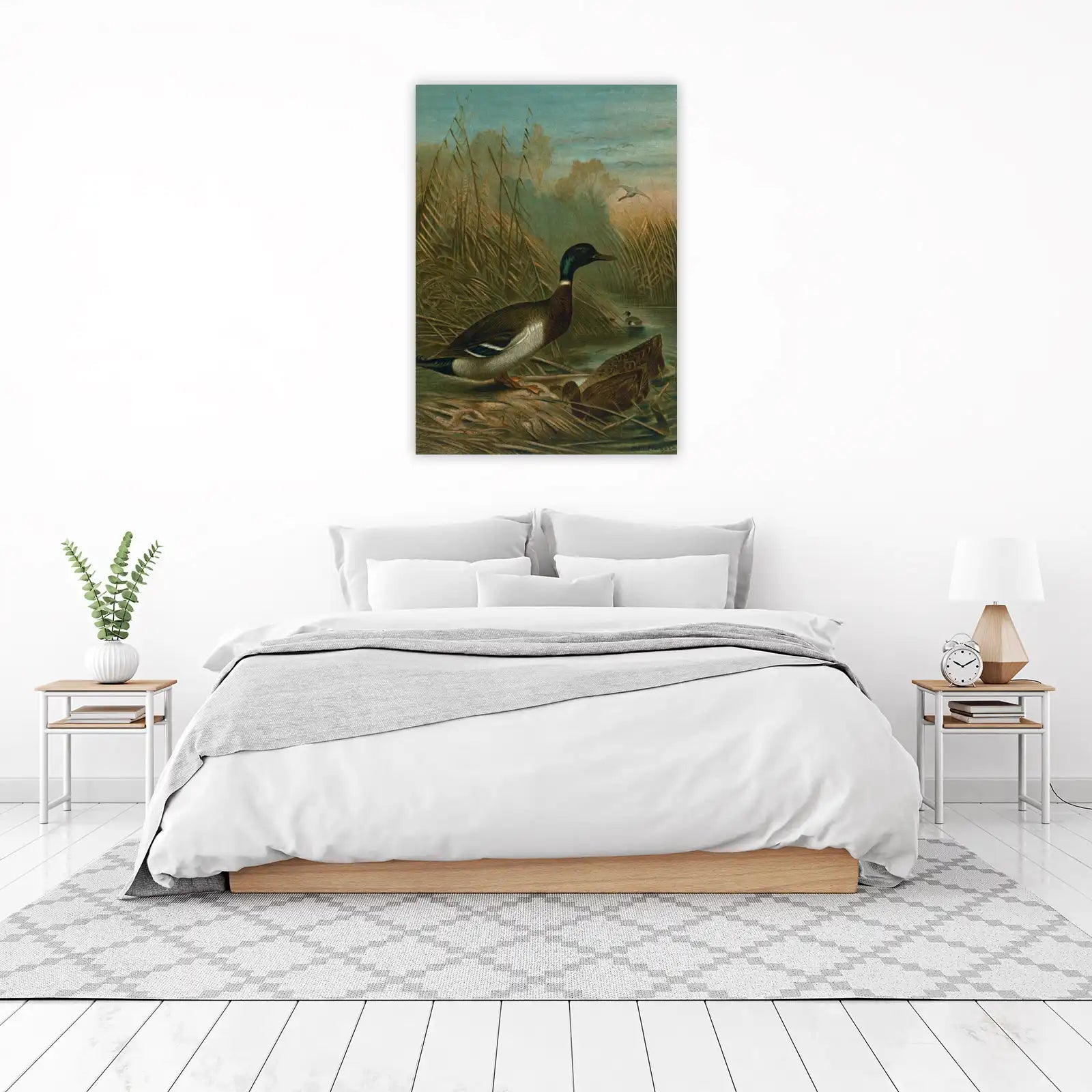 Mallard Duck Nature Scene Wall Art