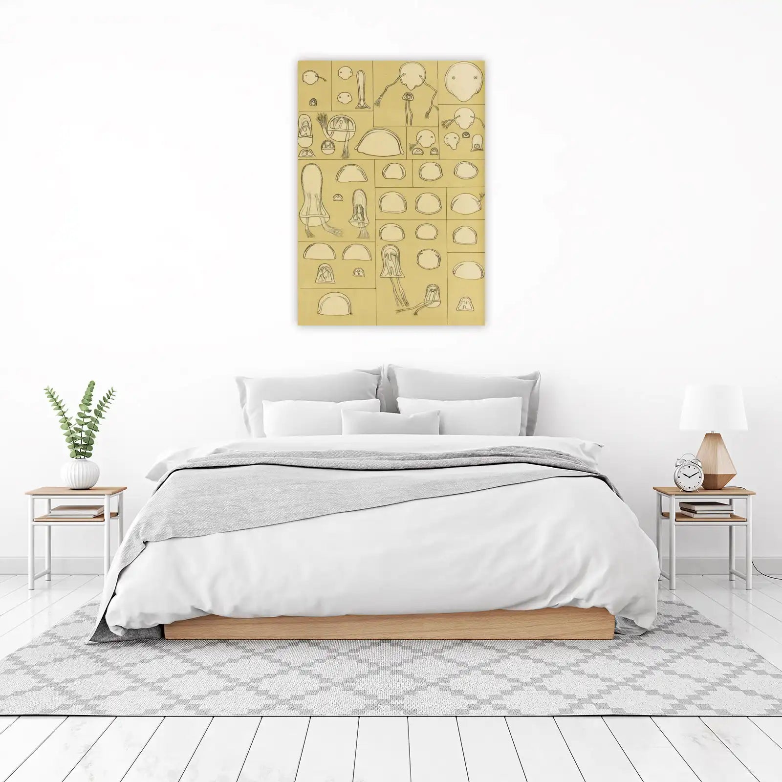 Vintage Jellyfish Anatomy Wall Art