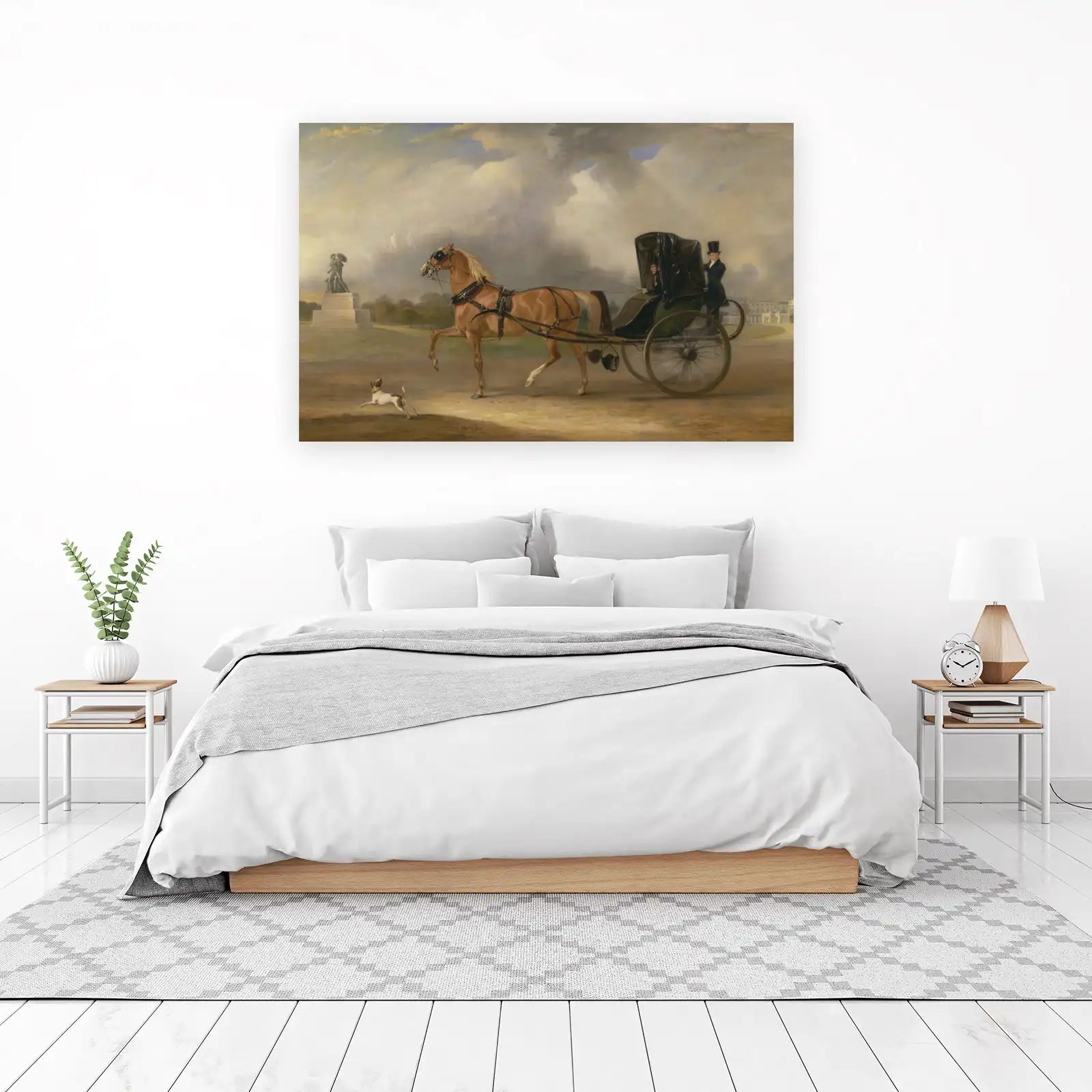 Elegant Carriage Horse & Aristocrats Wall Art