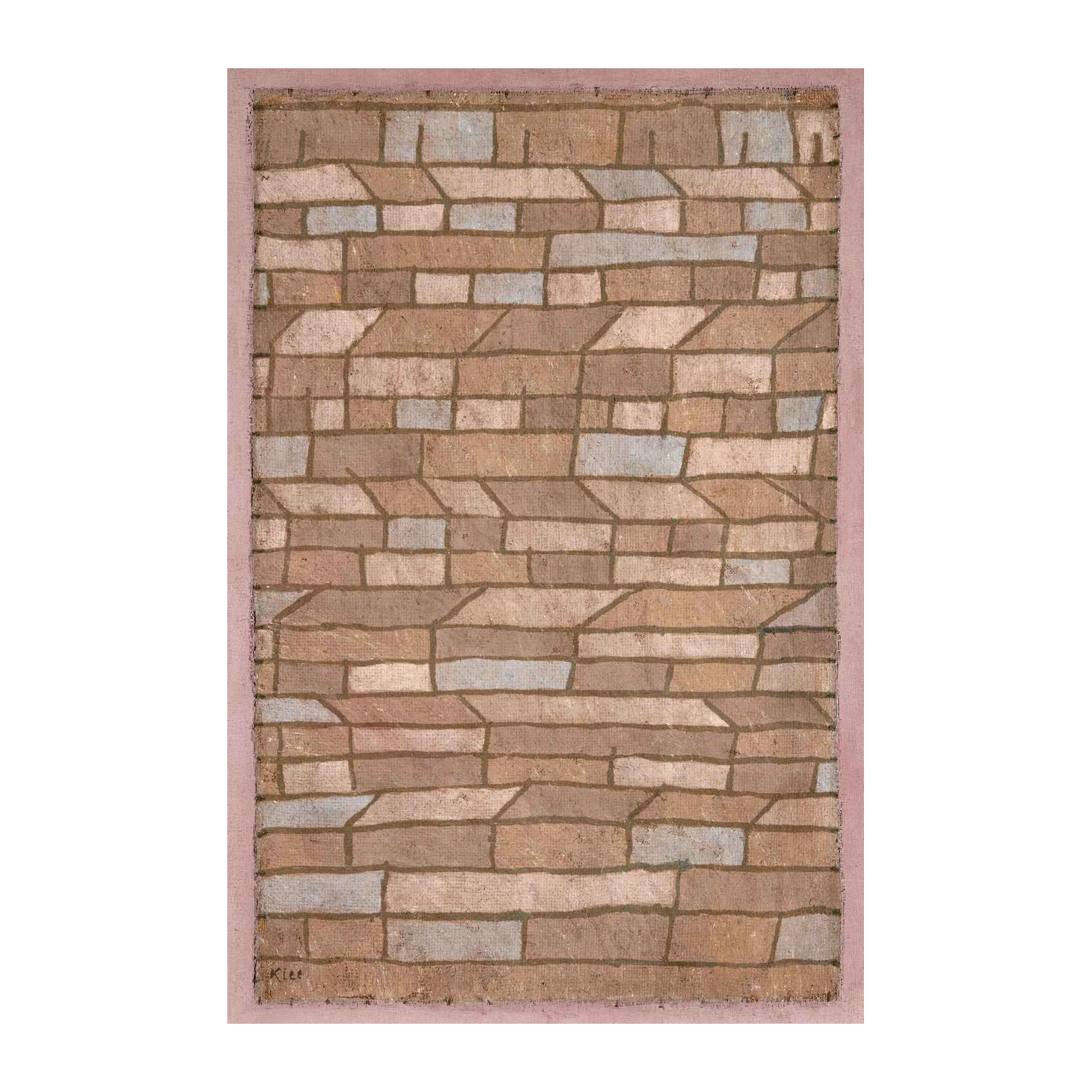 Abstract Brick Pattern Wall Art