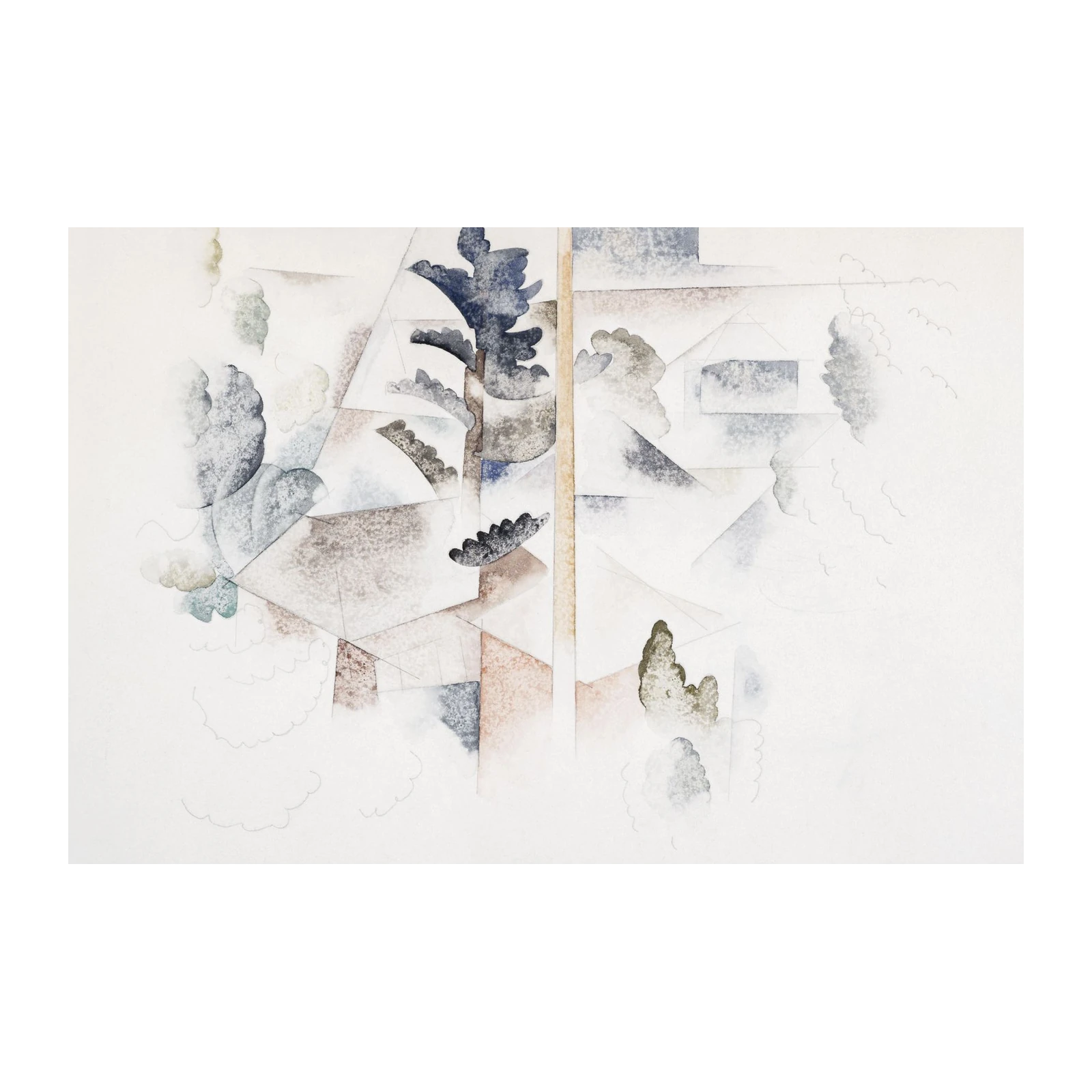 Abstract Treehouse Geometric Wall Art