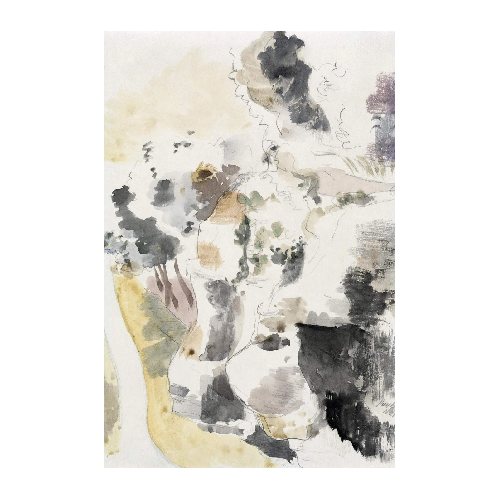 Abstract Botanical Sketch Wall Art