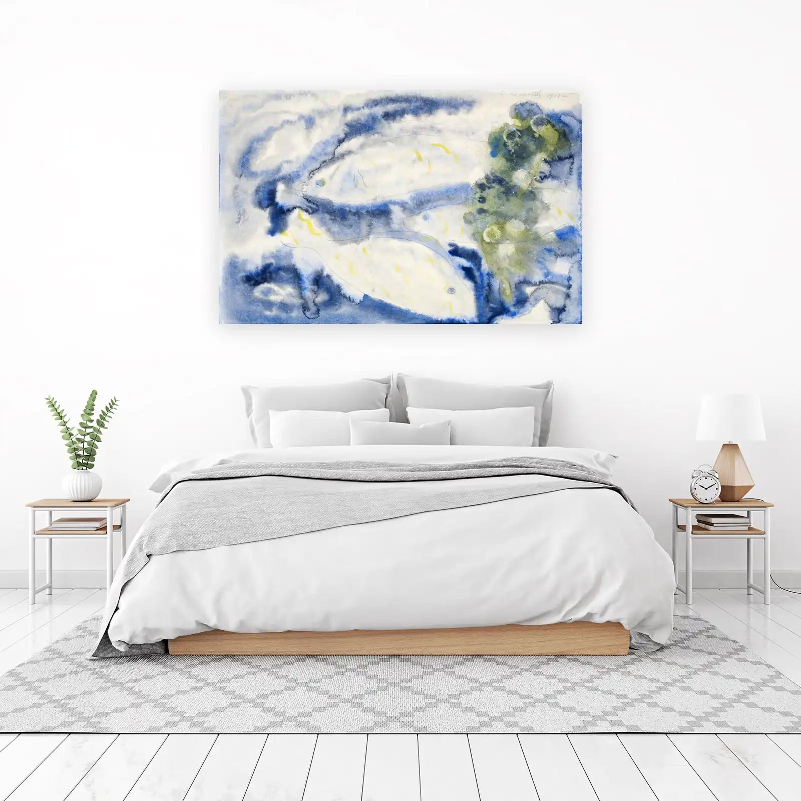 Enigmatic Fish Watercolor Wall Art