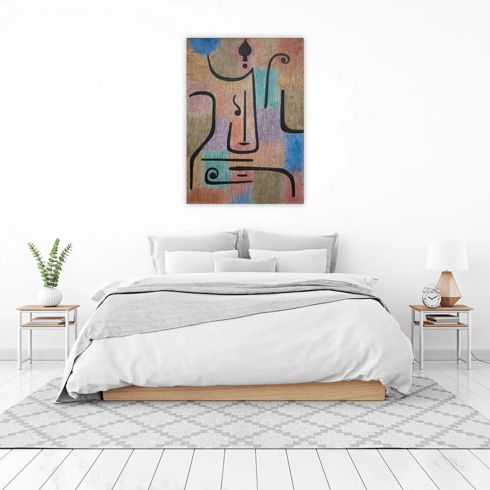 Abstract Face Textured Wall Art