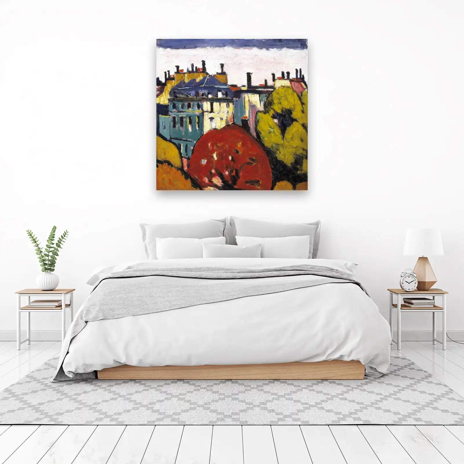 Vibrant Cityscape Fauvism Wall Art