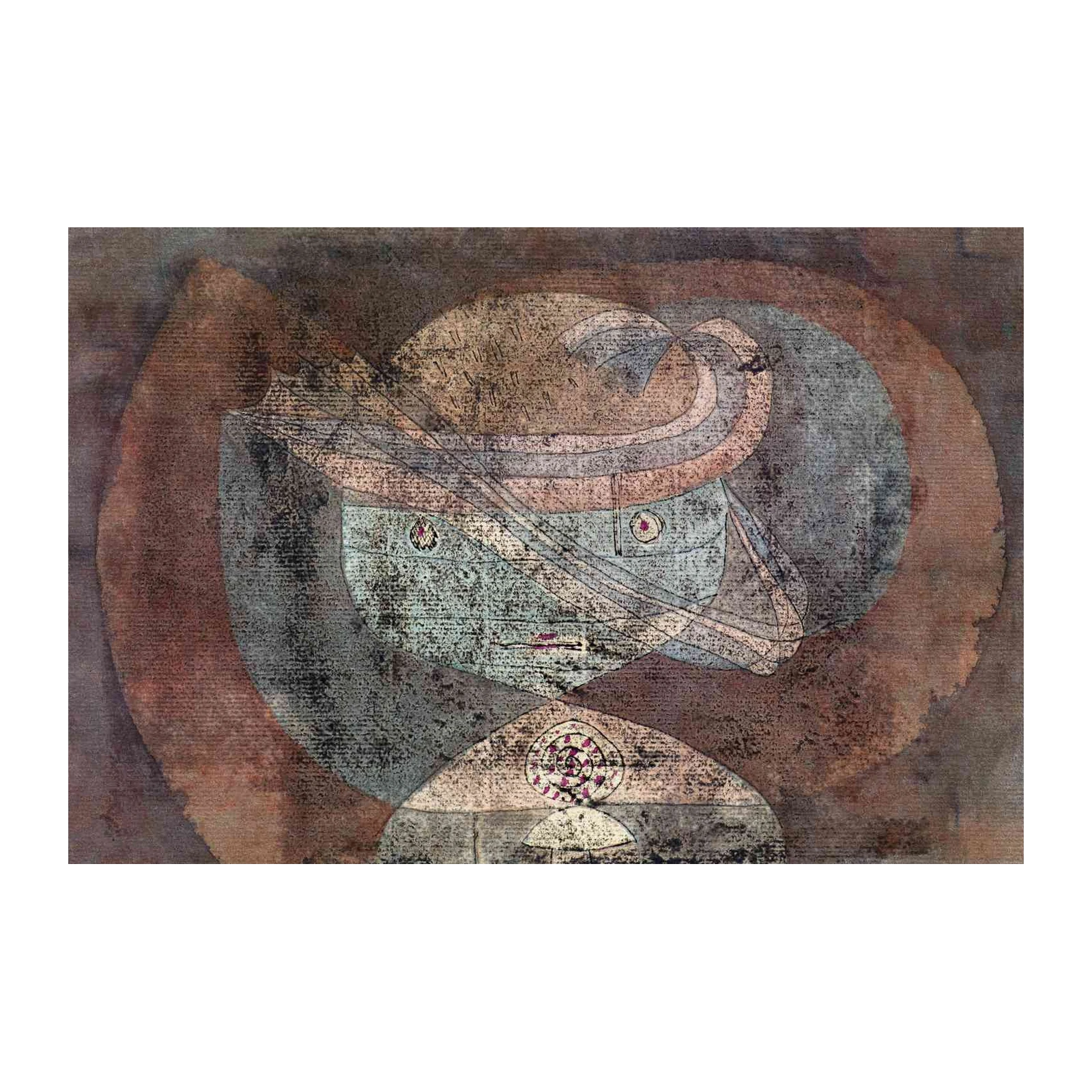 Abstract Enigmatic Face Wall Art