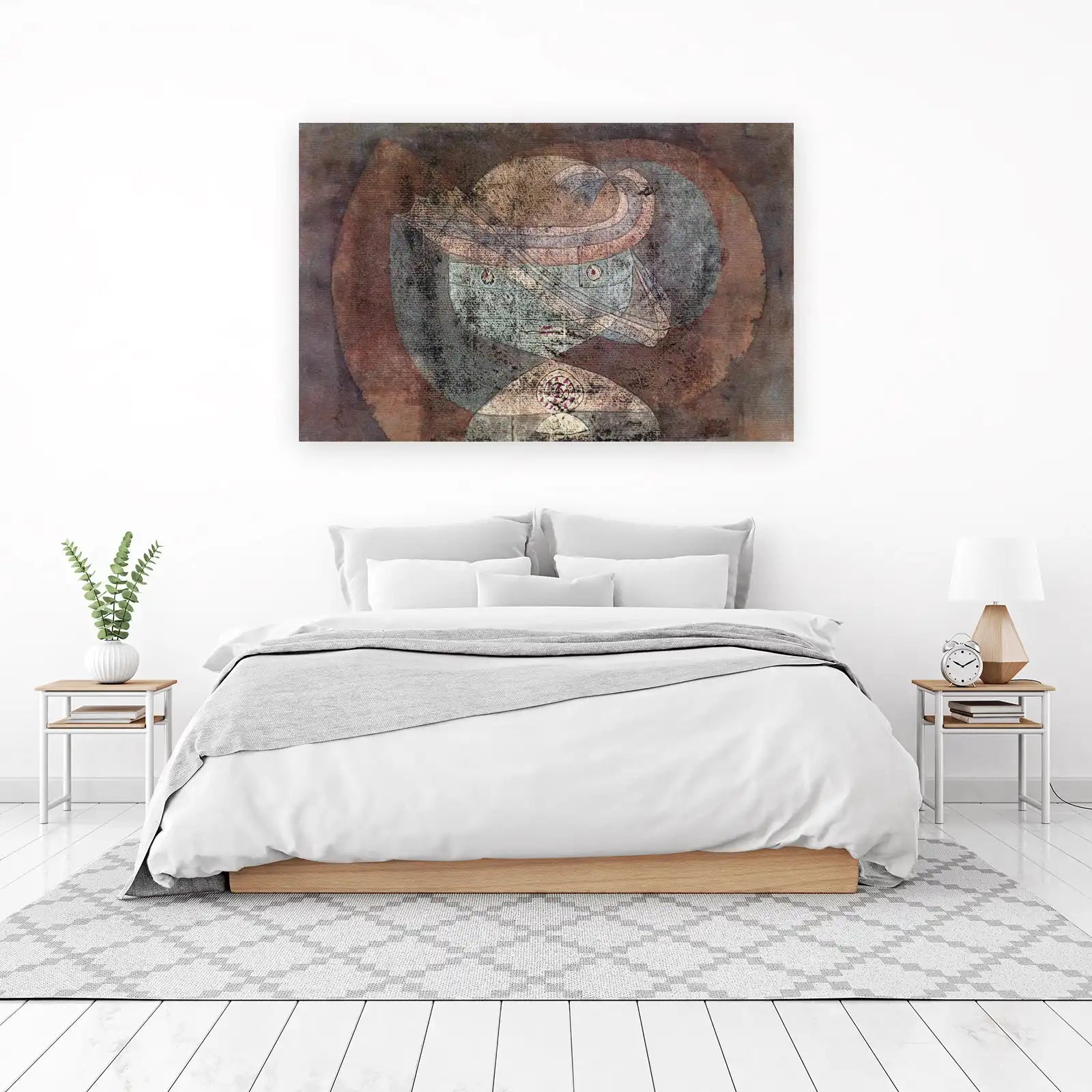 Abstract Enigmatic Face Wall Art
