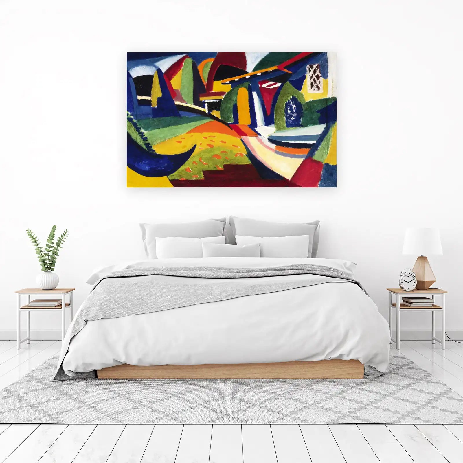 Vibrant Abstract Landscape Wall Art