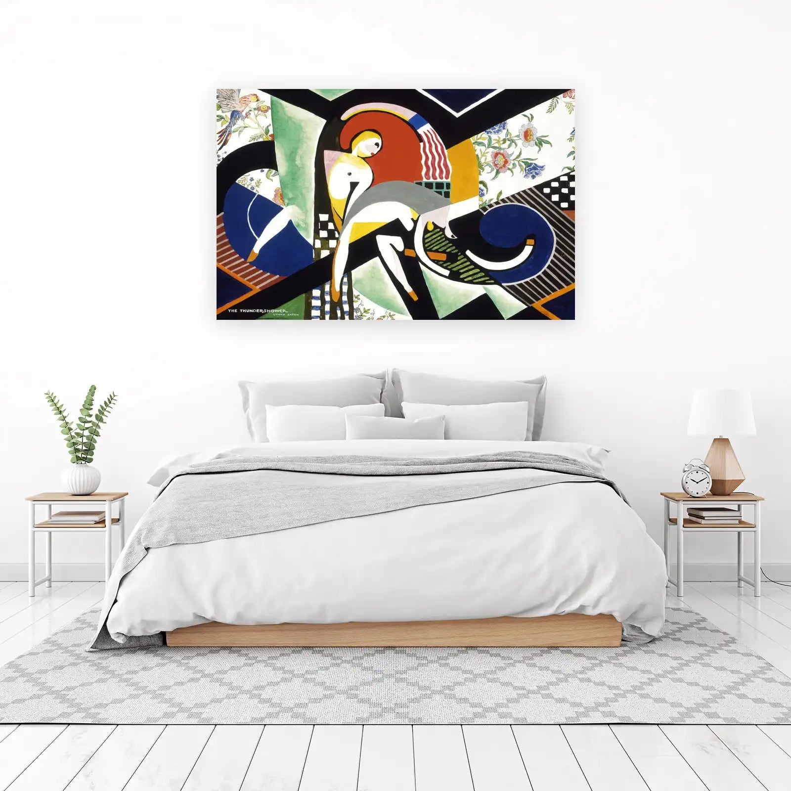 Vibrant Art Deco "The Thundershower" Wall Art