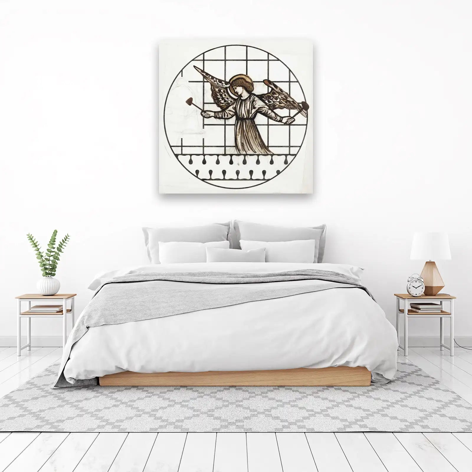 Art Nouveau Angel Bell Tower Wall Art