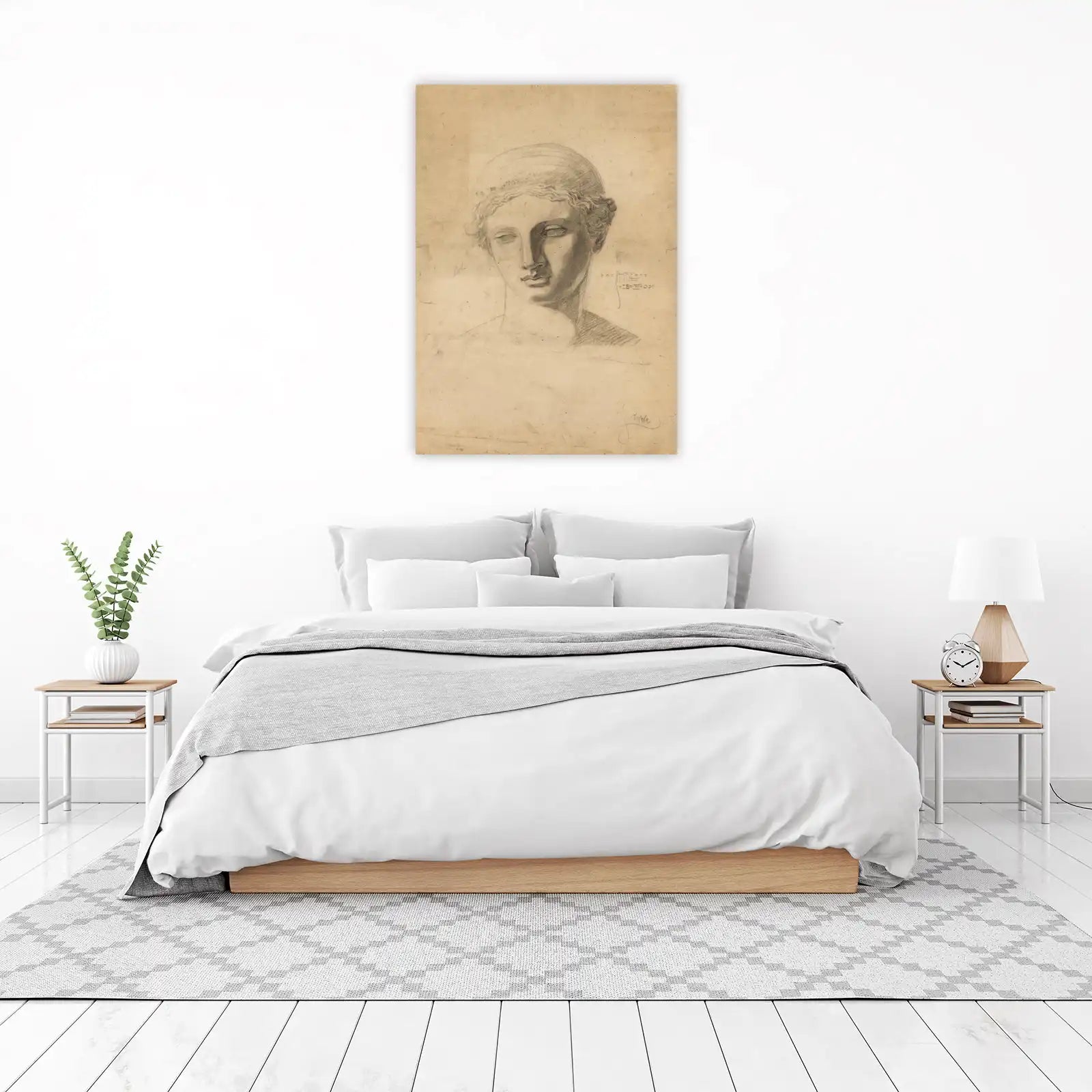 Classical Head Sketch Wall Art