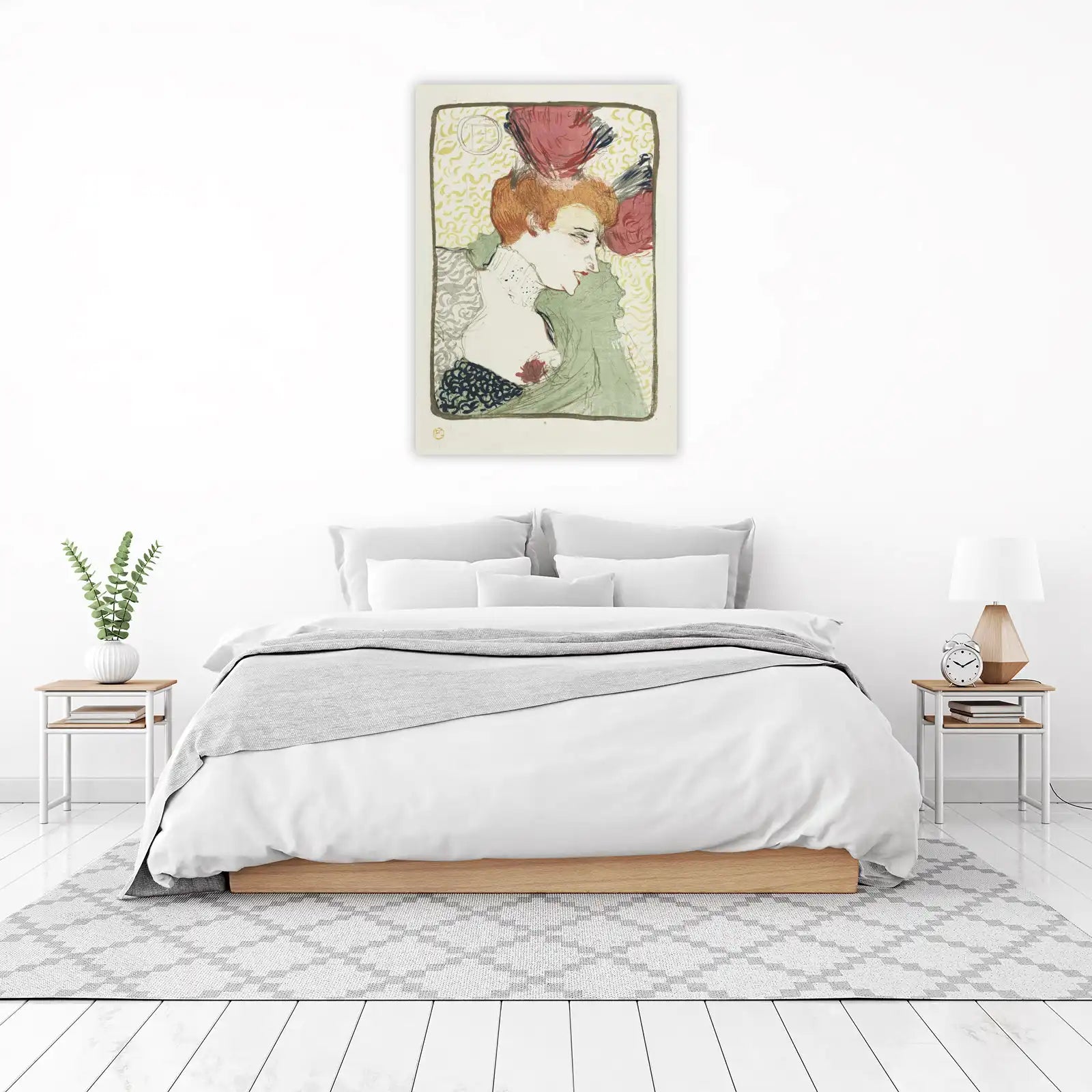Vintage Lady Portrait Parisian Belle Époque Wall Art