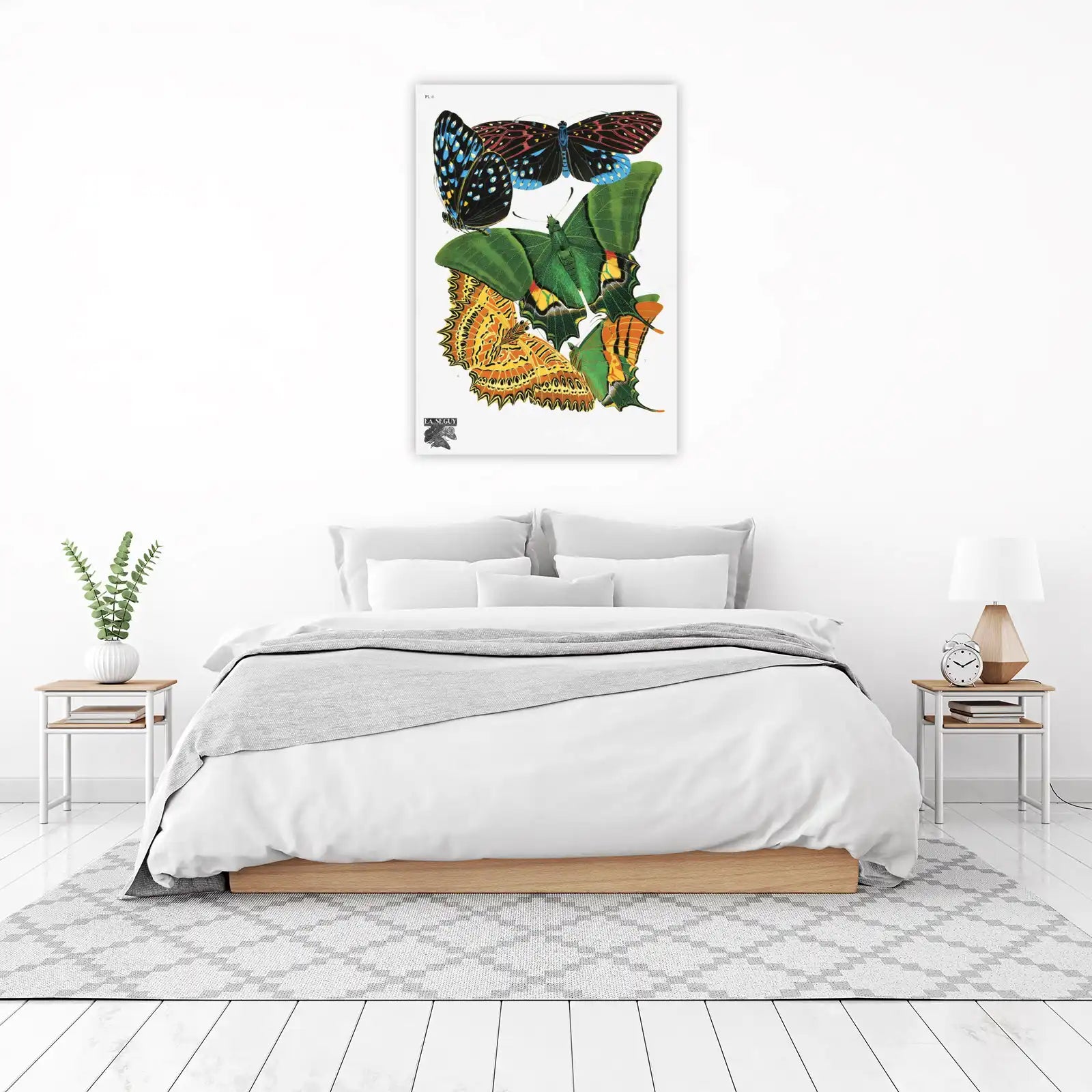 Vintage Butterfly Art Print - Elegant Insect Wall Art