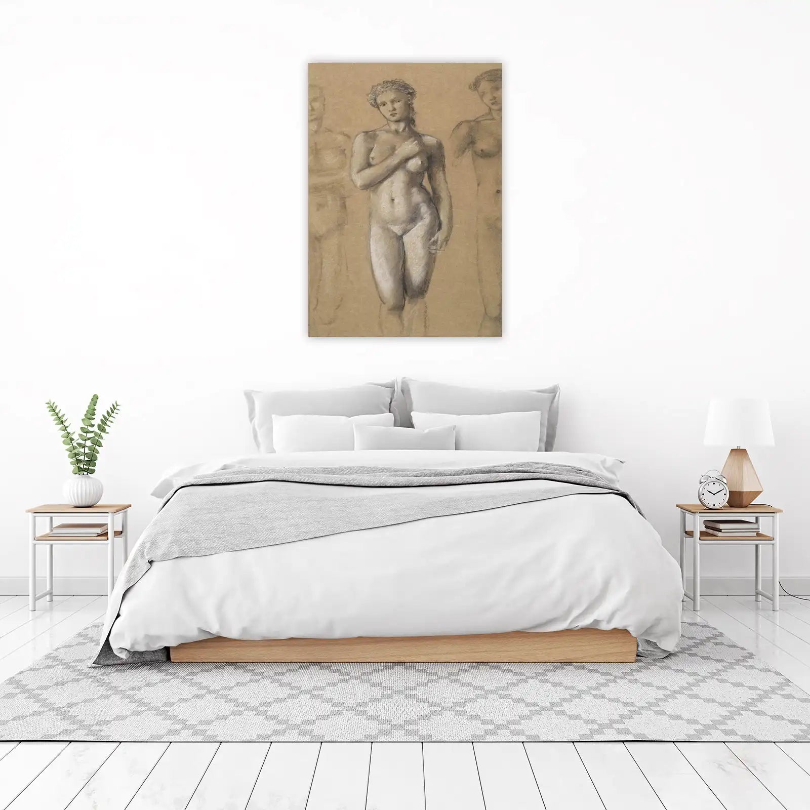Classic Figure Study Nude Vintage Wall Art