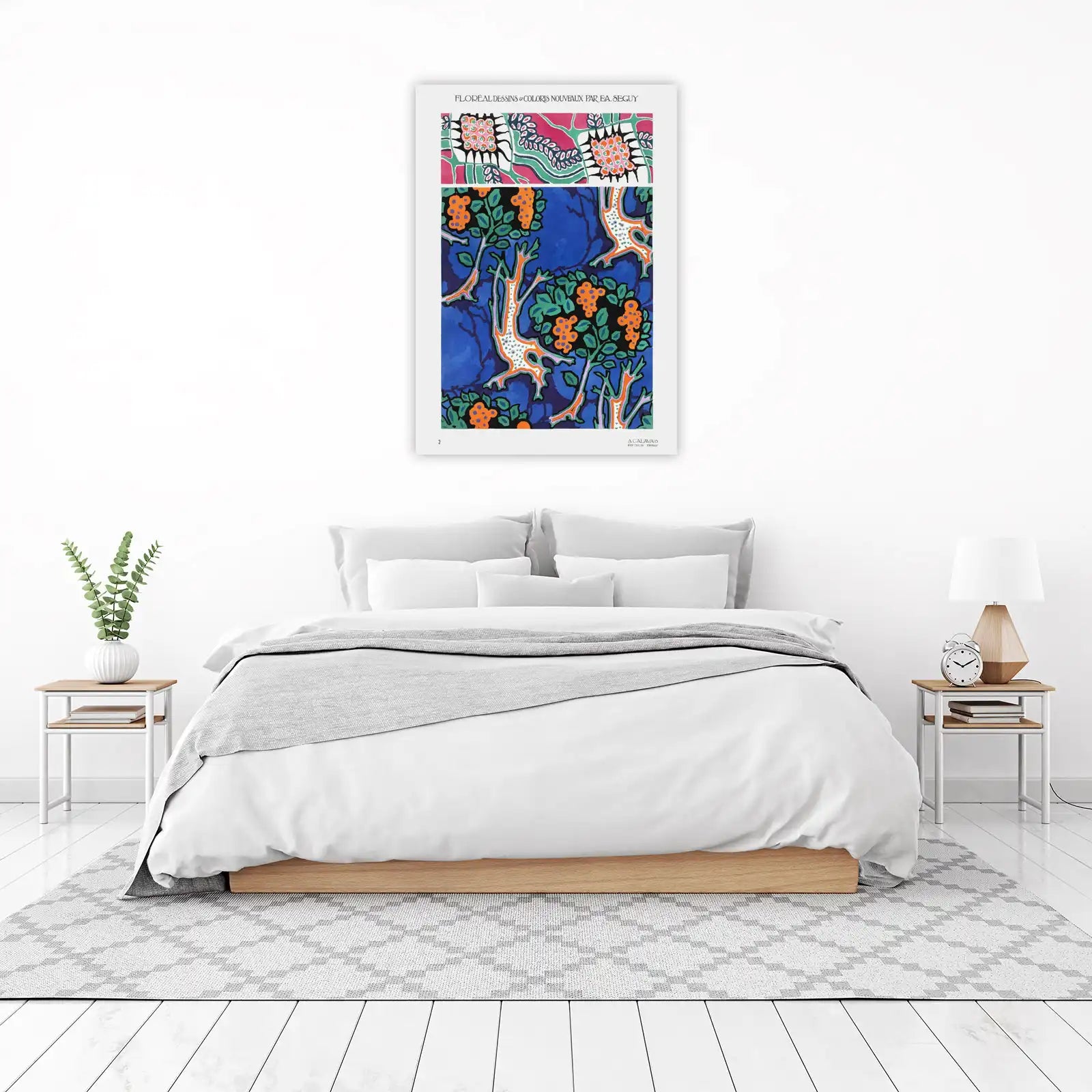 Art Deco Floral Trees Wall Art