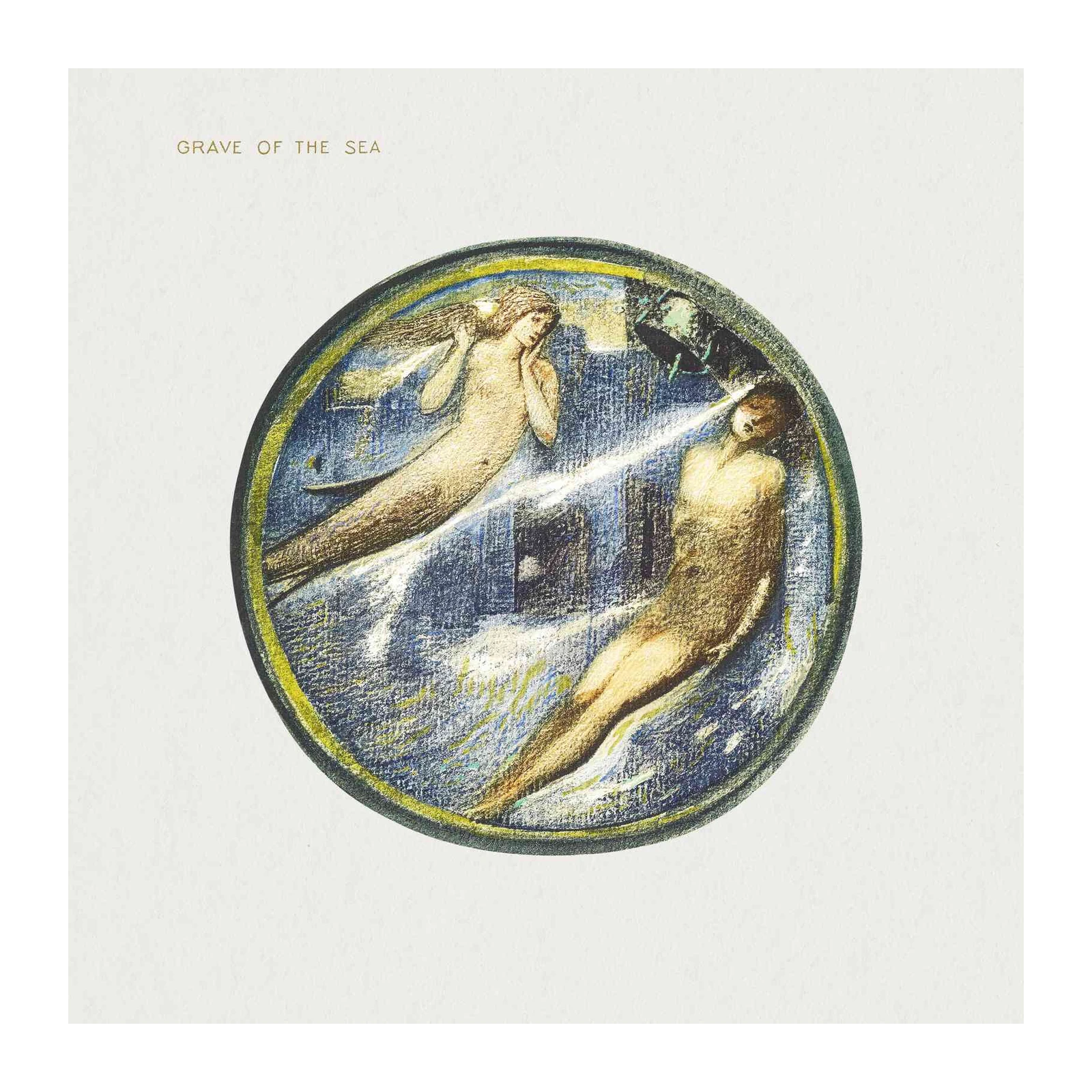 Mystic Mermaids Embrace in Depths Wall Art