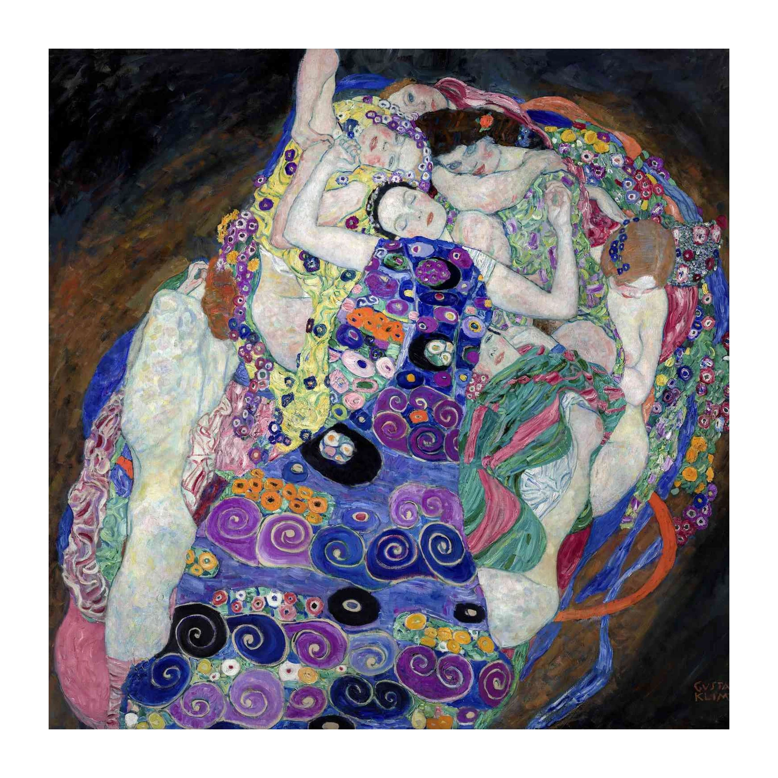 Embrace of Love Gustav Klimt Art Wall Art