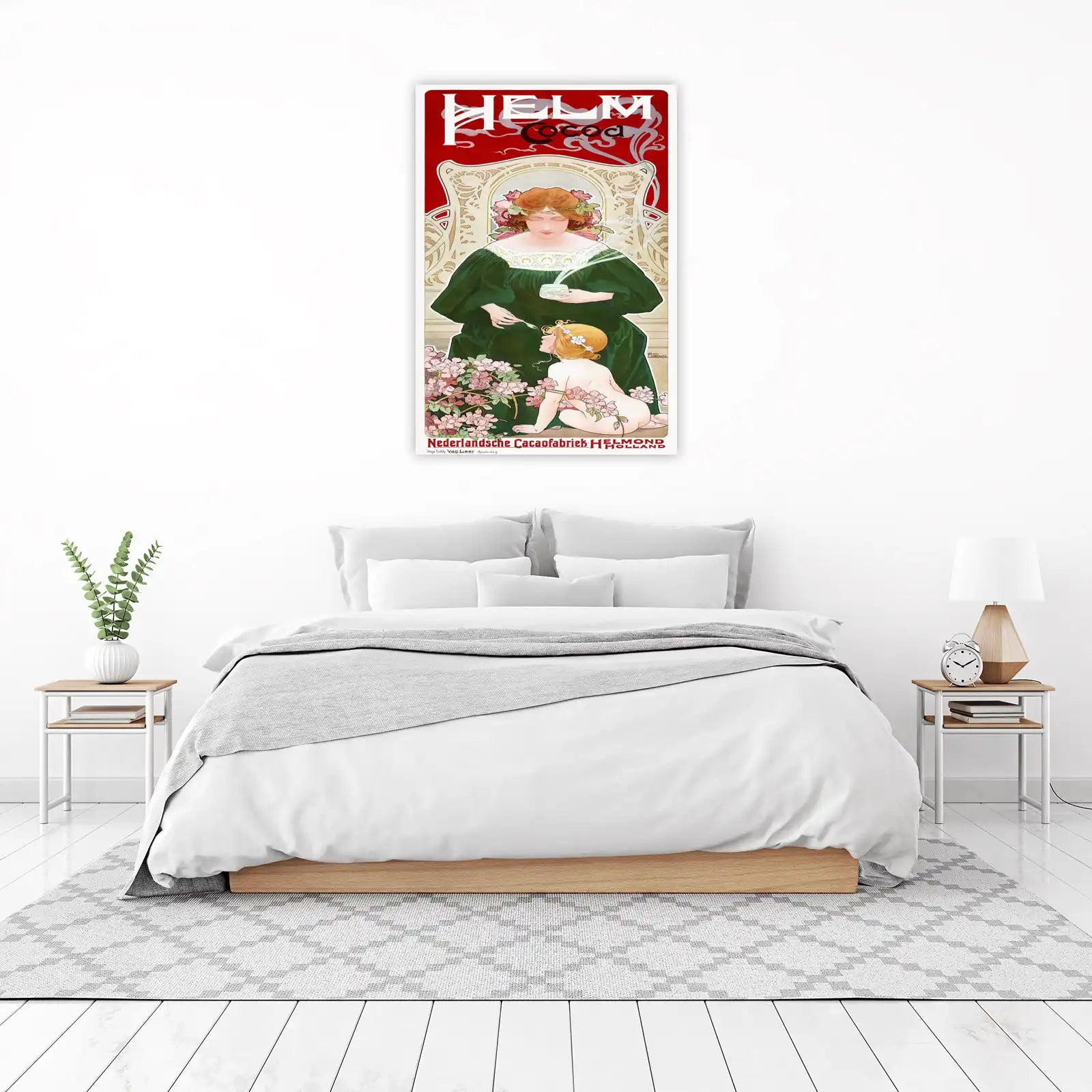 Art Nouveau Cocoa Woman Vintage Poster Wall Art